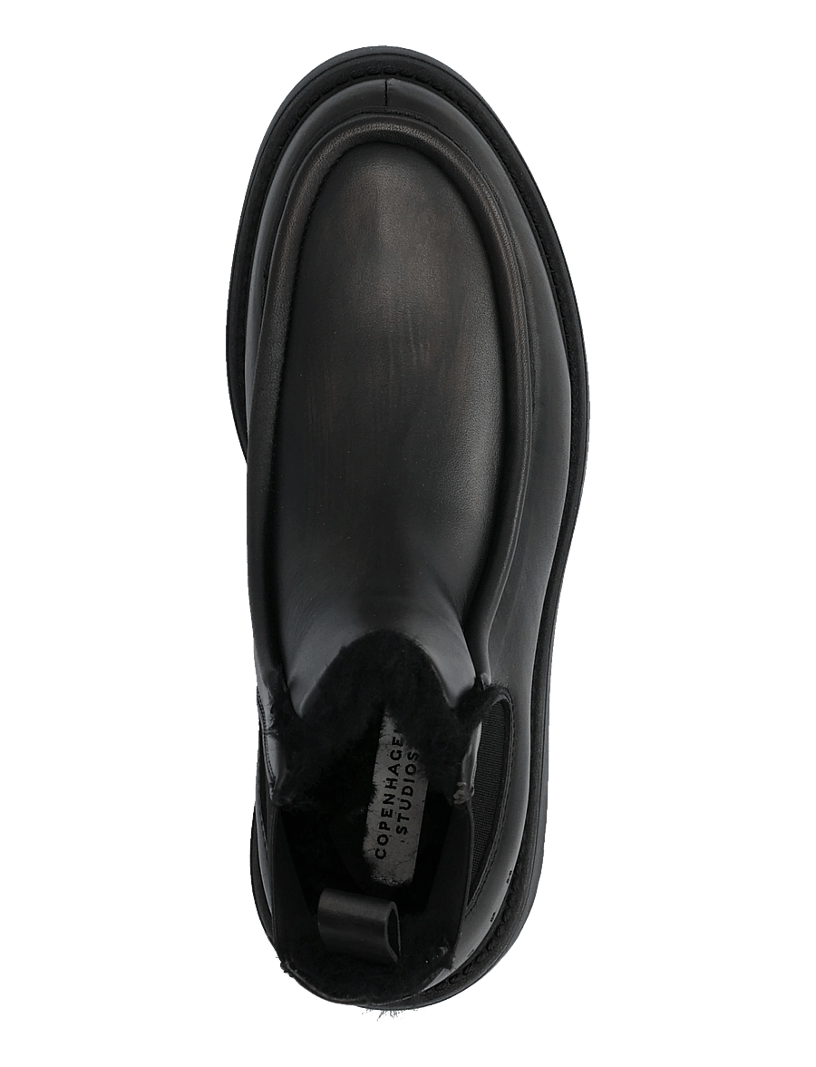 Copenhagen Studios - CPH725 vintage leather teddy brown - flade ankelstøvler - teddy black - 3