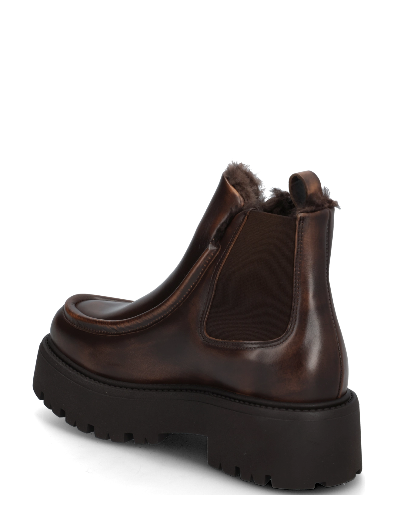 Copenhagen Studios - CPH725 vintage leather brown - flat ankle boots - teddy brown - 1