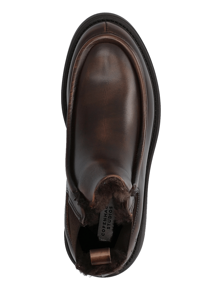 Copenhagen Studios - CPH725 vintage leather brown - platta ankelboots - teddy brown - 3