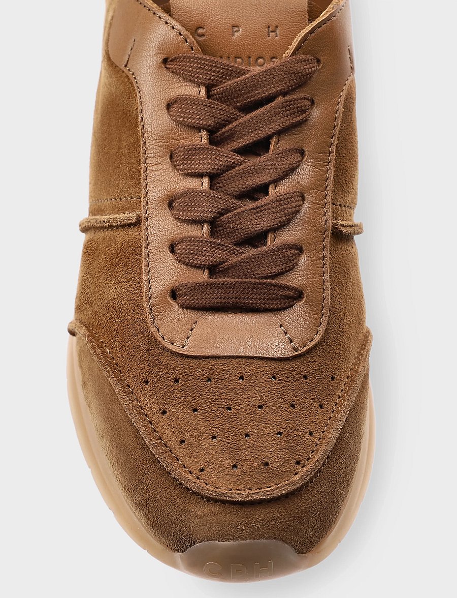 Copenhagen Studios - CPH740 leather mix - låga sneakers - new brown - 4