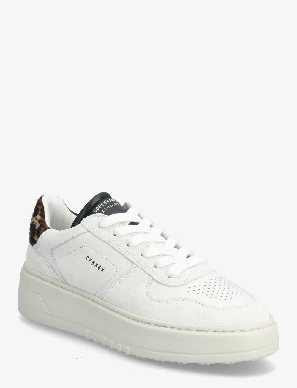 Copenhagen Studios - CPH75 hairy leather mix white/leo - konfirmation - white/leo - 0