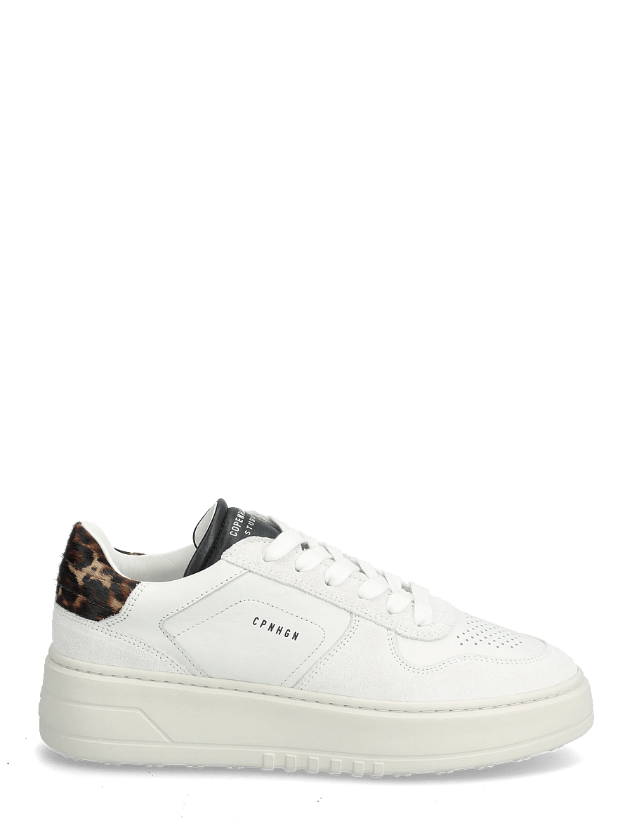 Copenhagen Studios - CPH75 hairy leather mix white/leo - white/leo - 1