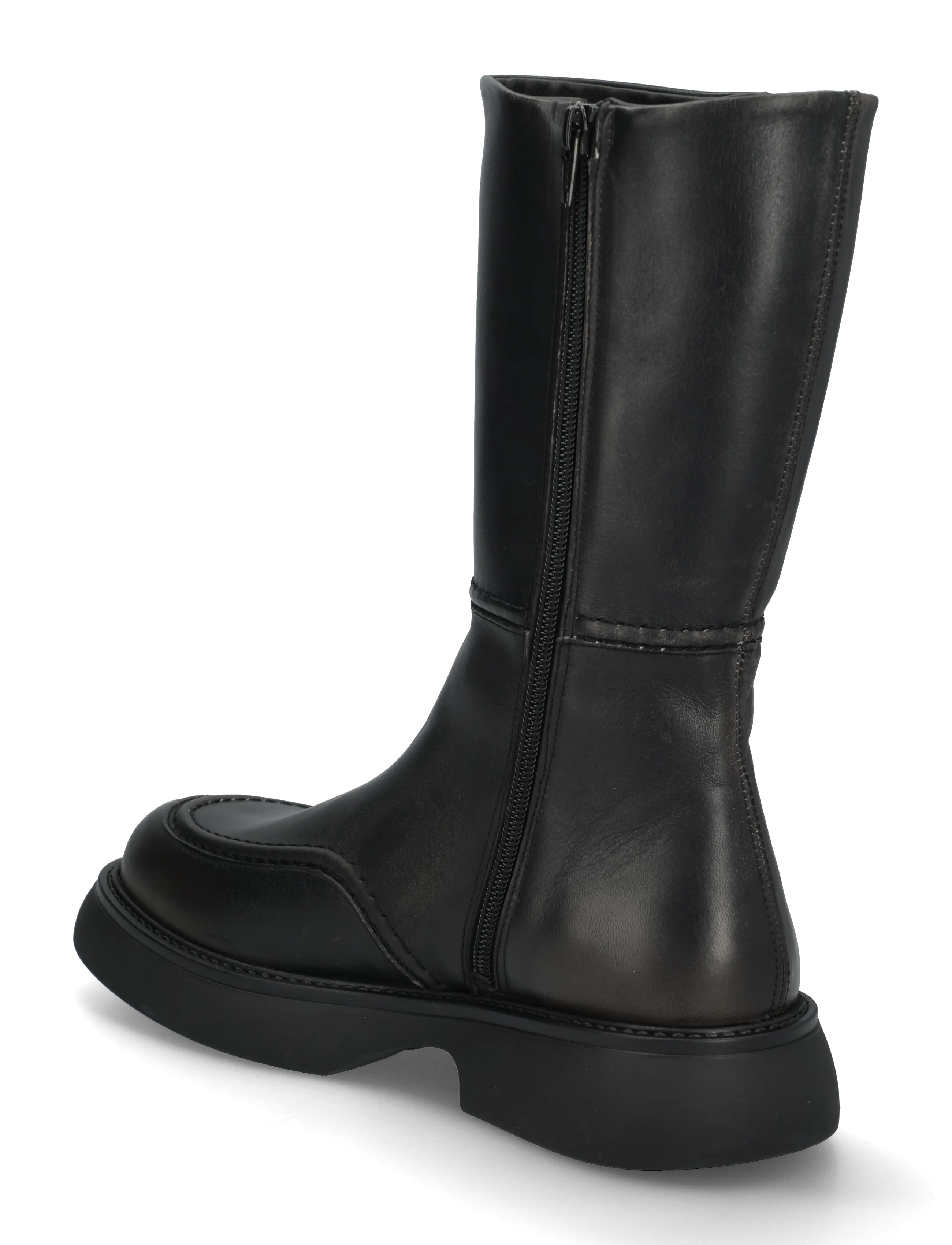 Copenhagen Studios - CPH760 vintage leather black - platta ankelboots - black - 1