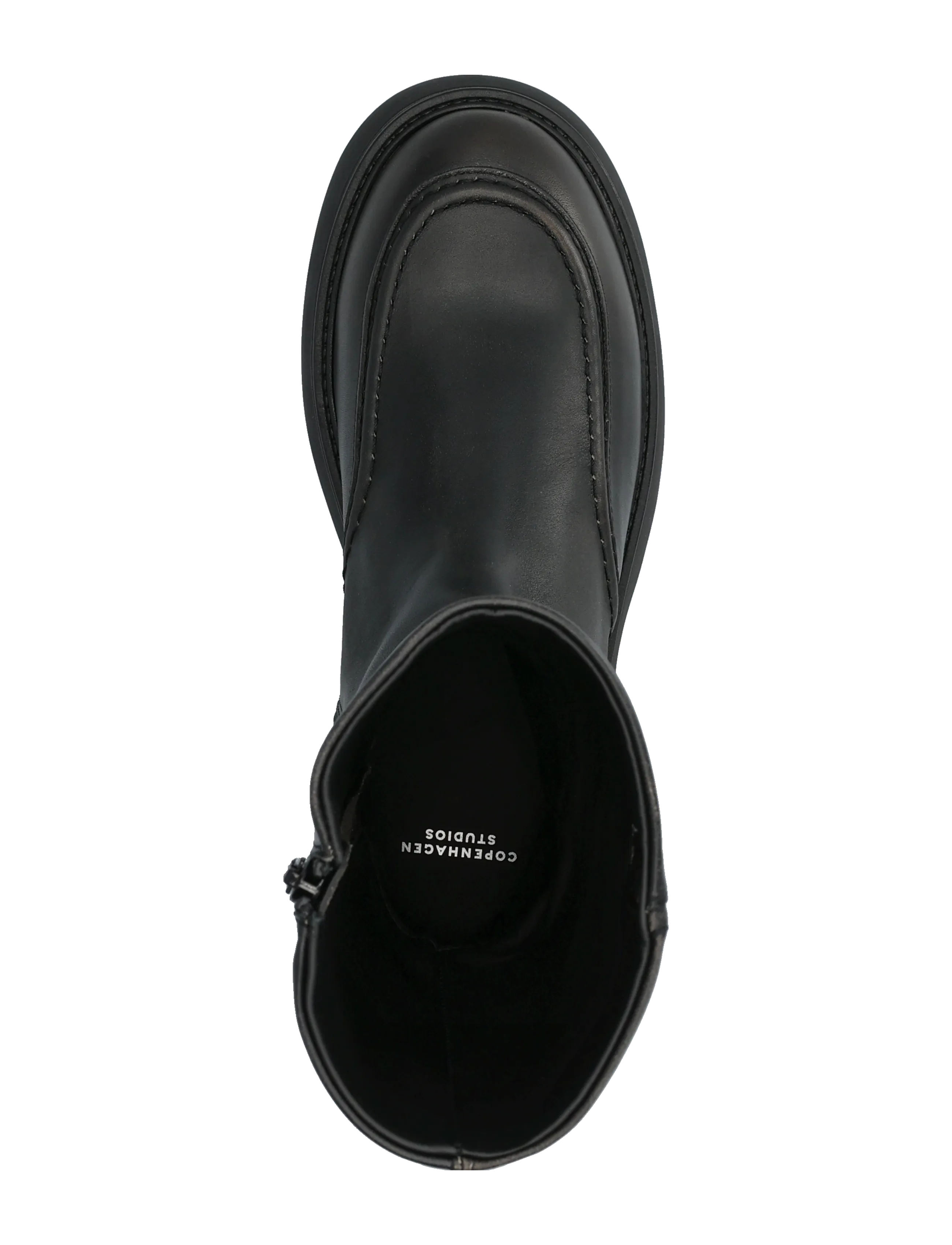 Copenhagen Studios - CPH760 vintage leather black - platta ankelboots - black - 3