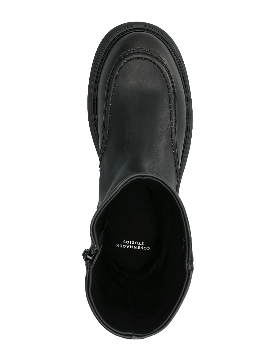 Copenhagen Studios - CPH760 vintage leather black - platta ankelboots - black - 3