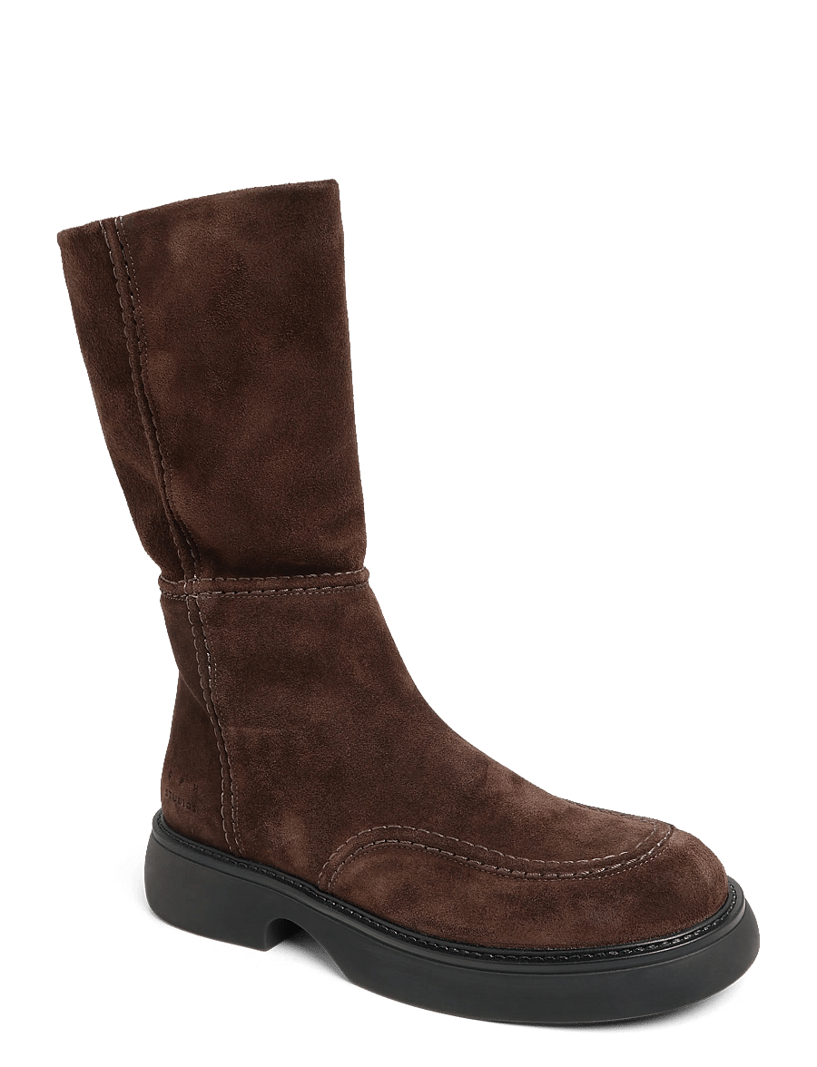 Copenhagen Studios - CPH760 vintage leather black - flade ankelstøvler - chocolate - 0