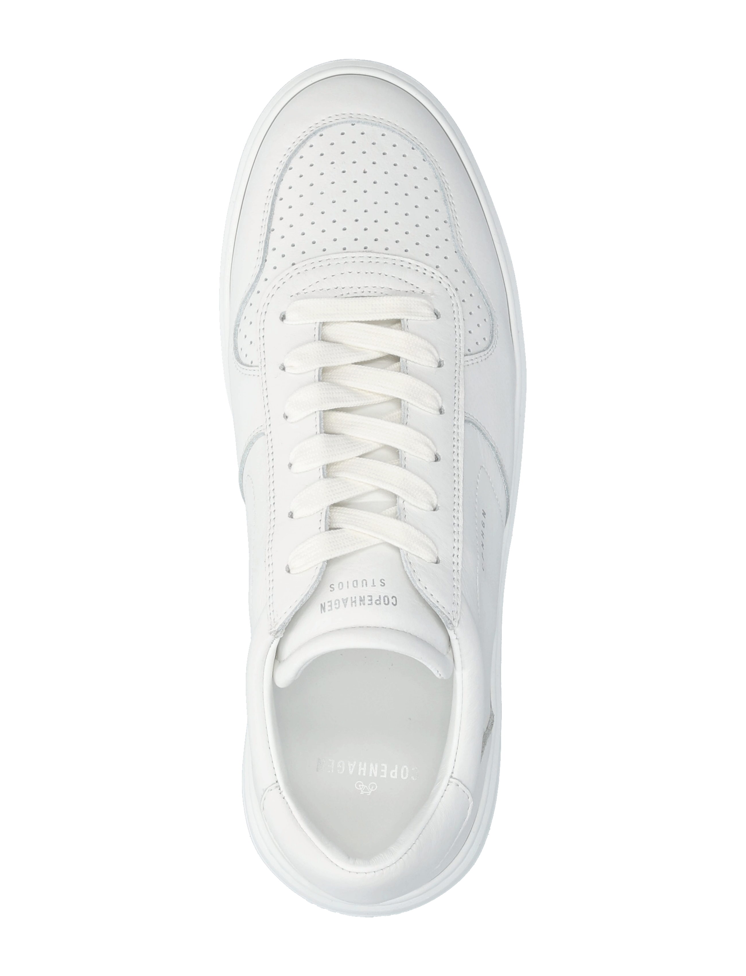 Copenhagen Studios - CPH77M leather mix white - låga sneakers - white - 3