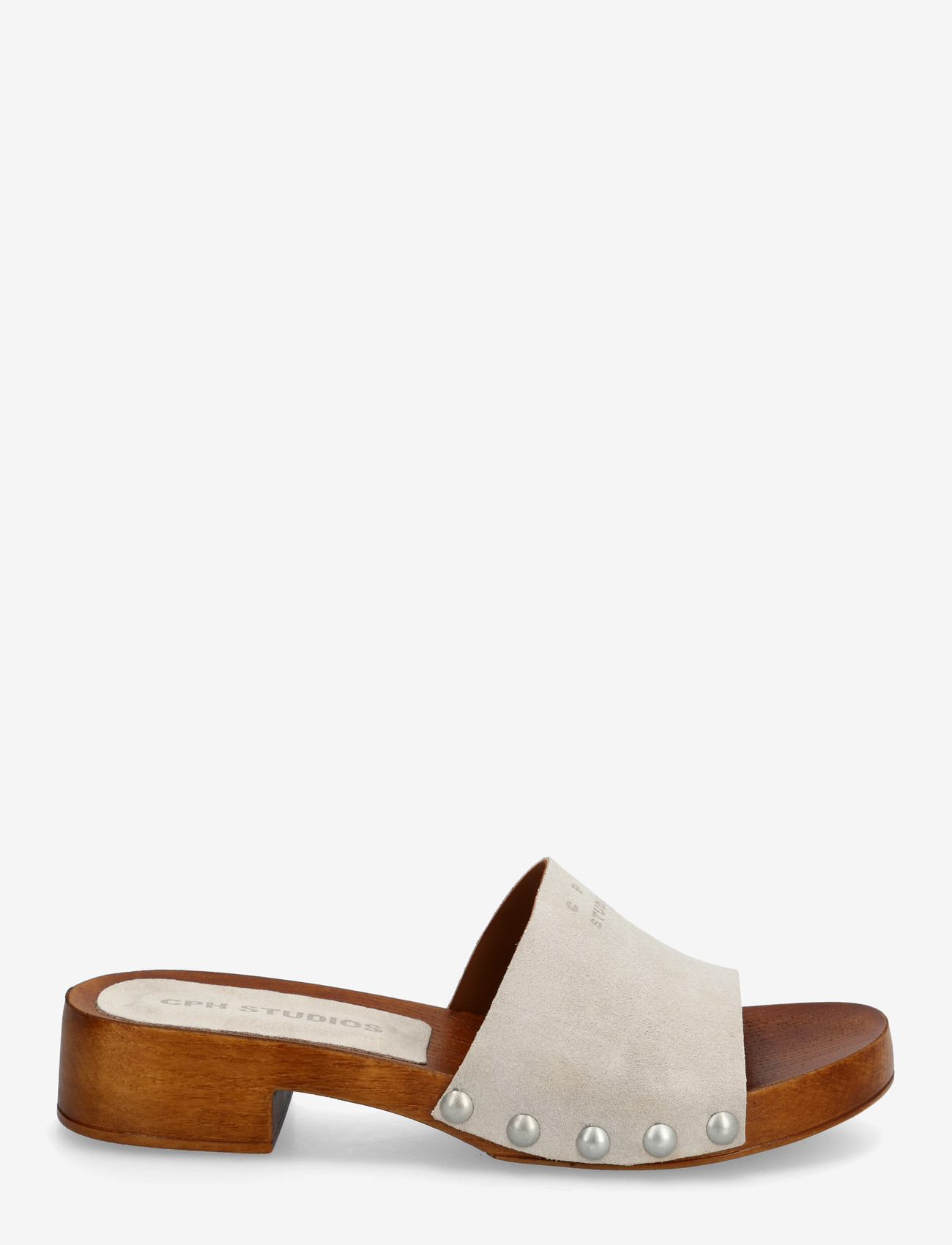 Copenhagen Studios - CPH798 suede - flade mules - light stone - 1