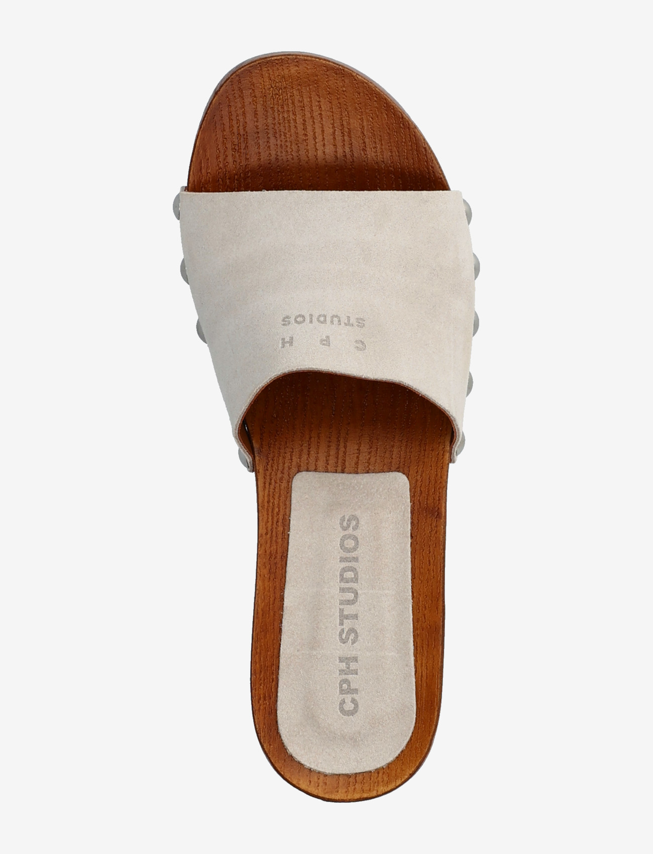 Copenhagen Studios - CPH798 suede - flade mules - light stone - 3
