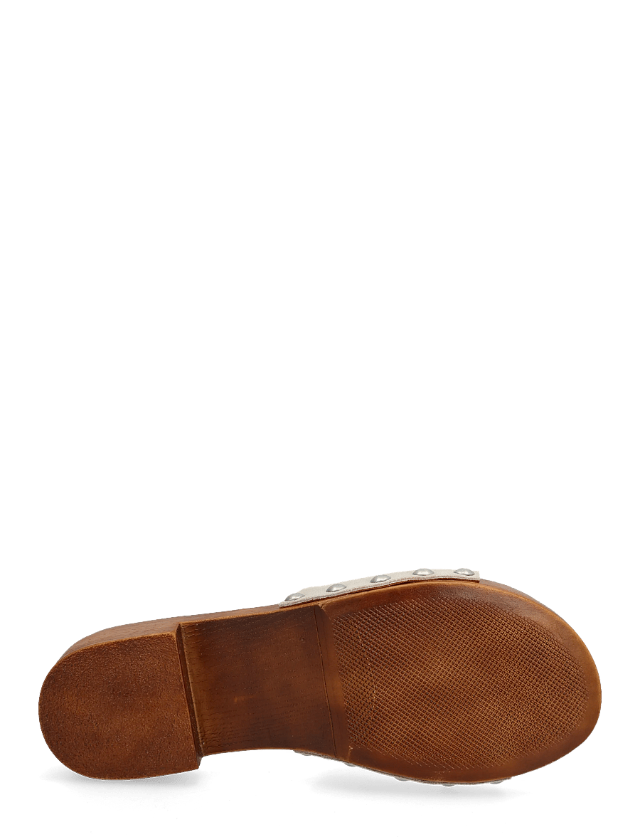 Copenhagen Studios - CPH798 suede - flache pantoletten - light stone - 4