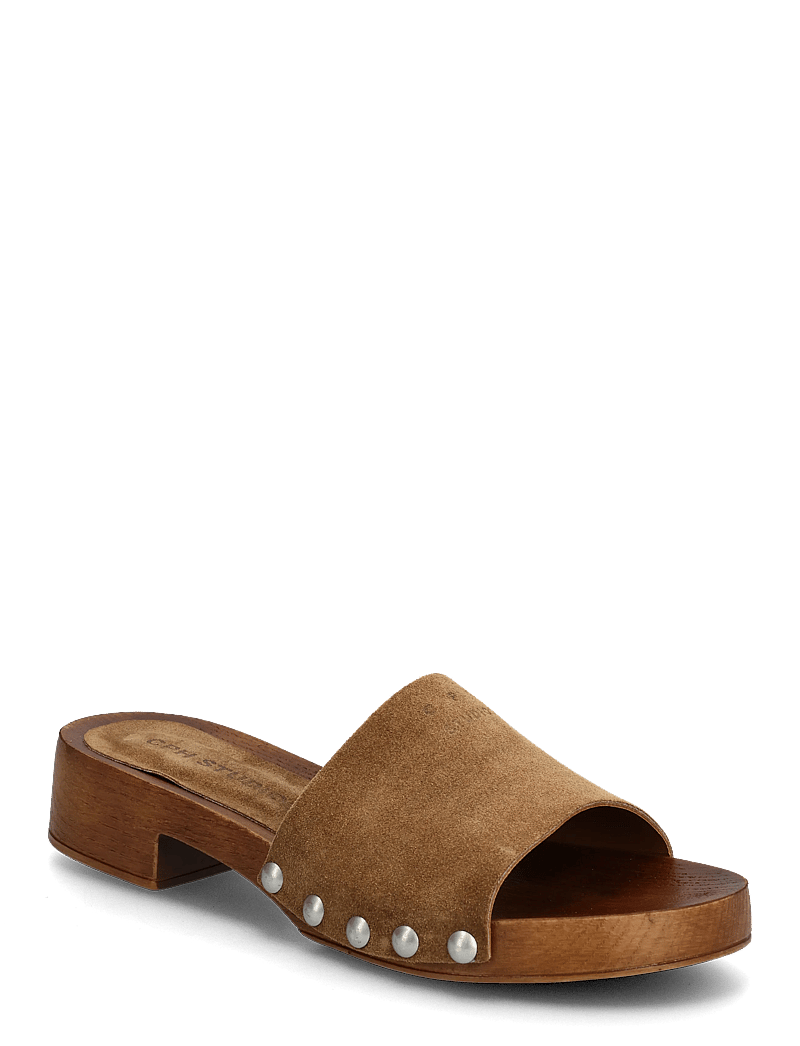 Copenhagen Studios - CPH798 suede - flache pantoletten - new brown - 0