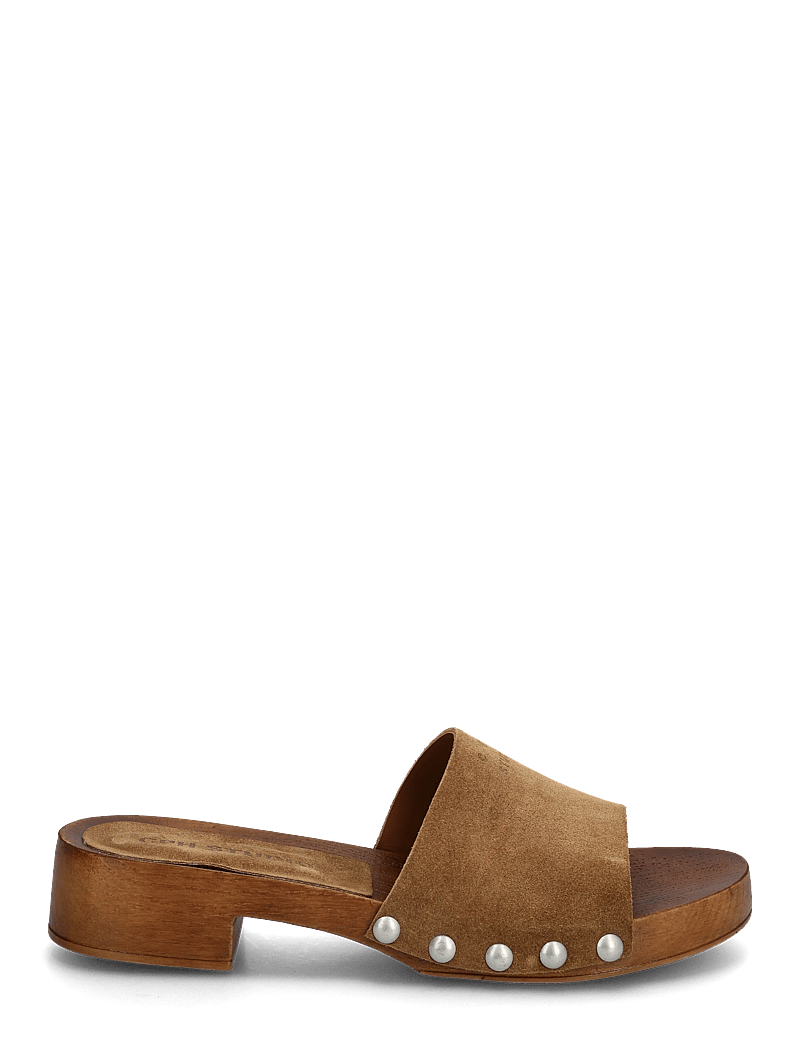 Copenhagen Studios - CPH798 suede - flache pantoletten - new brown - 1