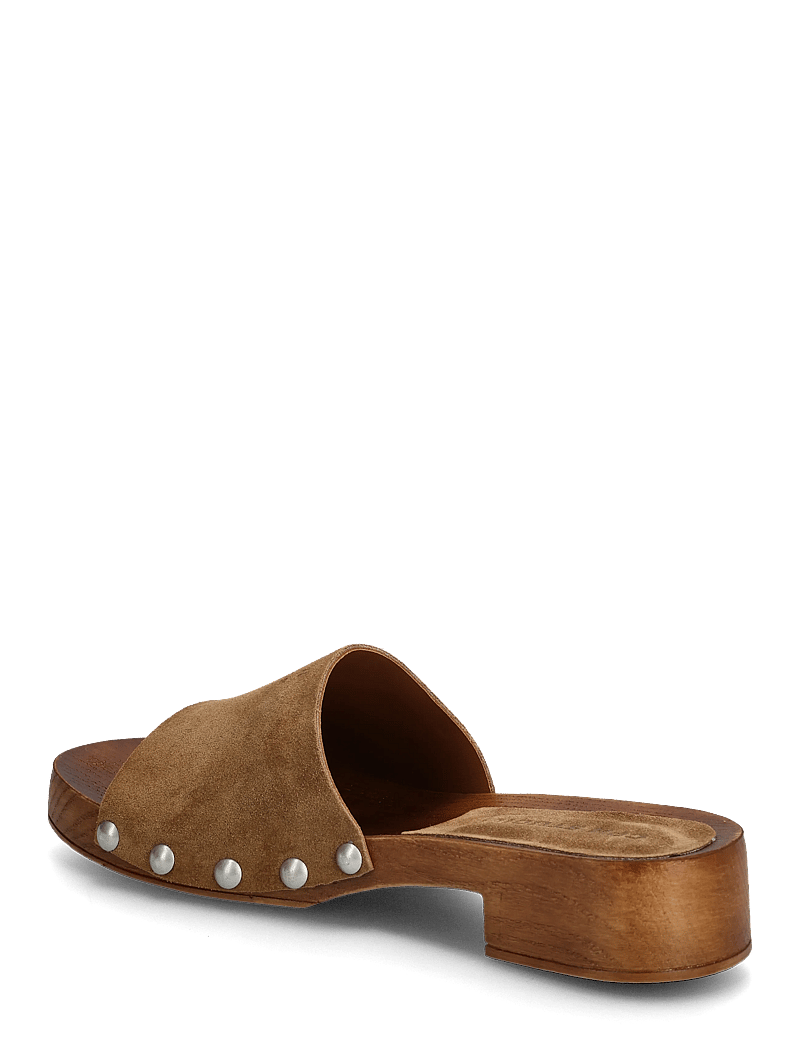 Copenhagen Studios - CPH798 suede - flache pantoletten - new brown - 2