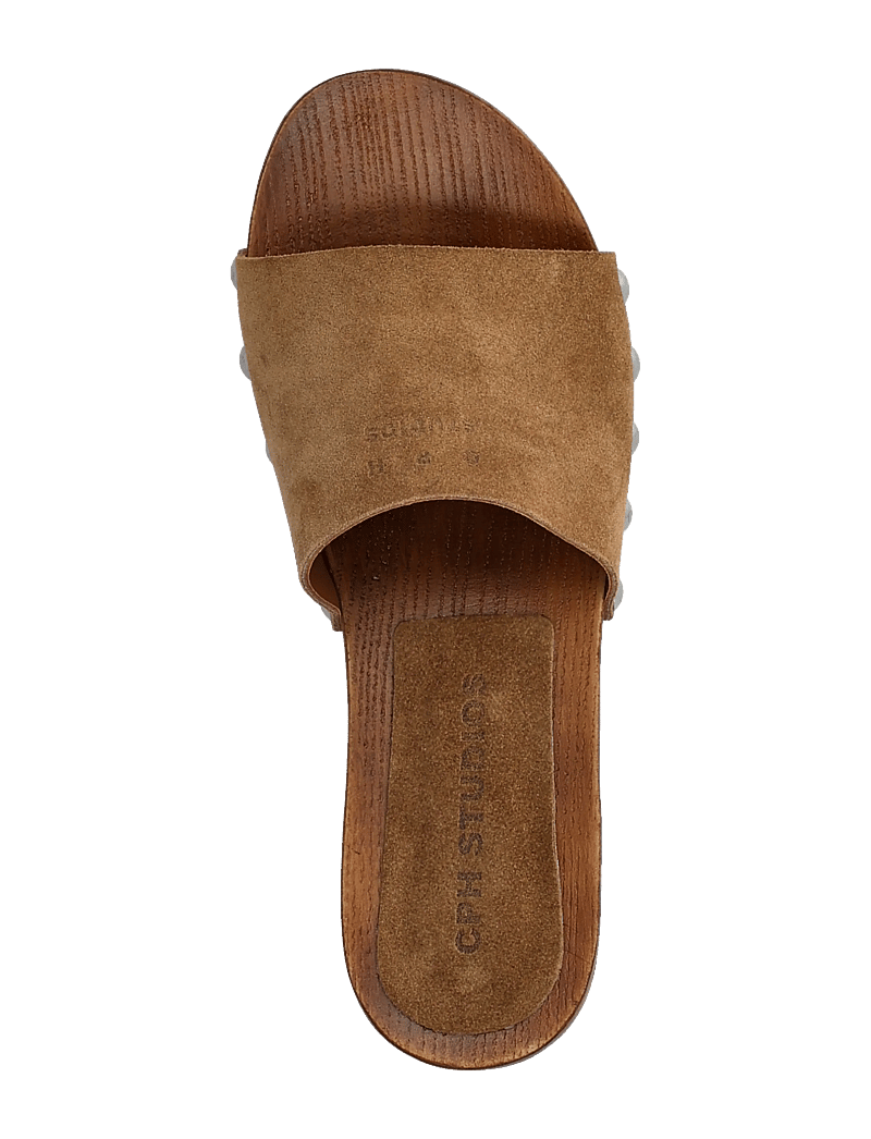 Copenhagen Studios - CPH798 suede - flache pantoletten - new brown - 3