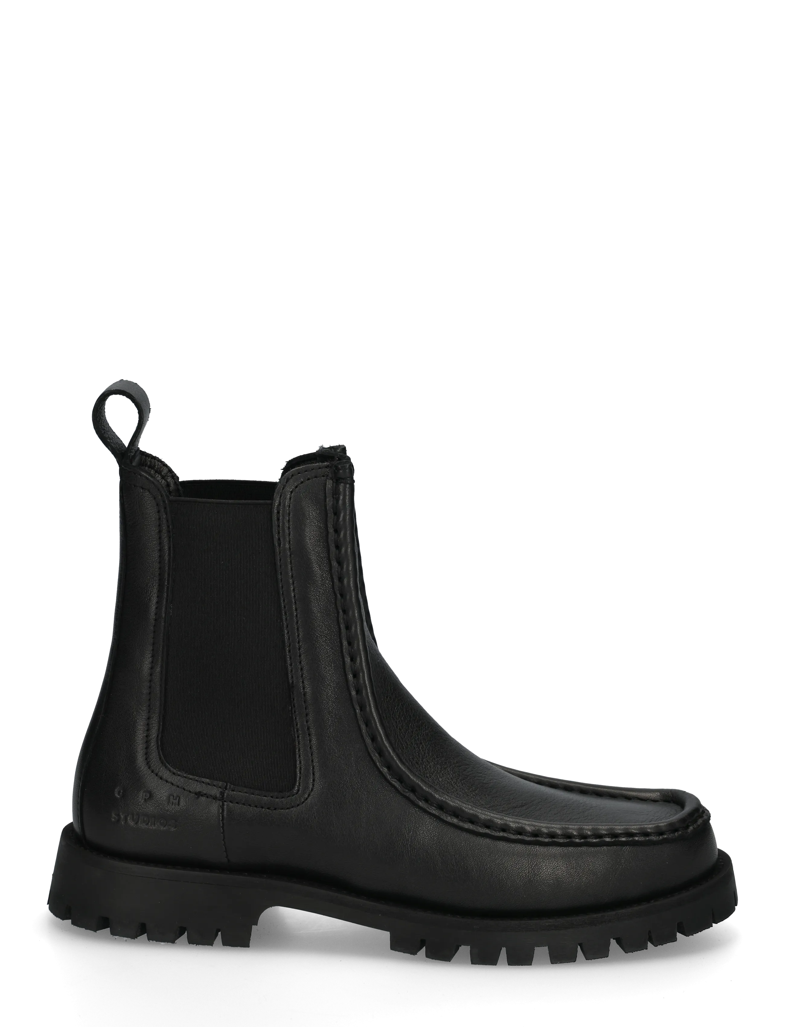 Copenhagen Studios - CPH845 leather black - flat ankle boots - black - 2