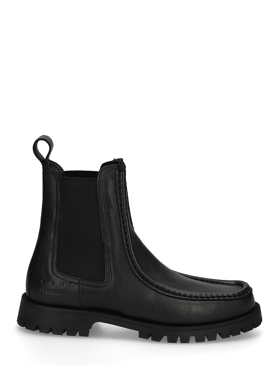 Copenhagen Studios - CPH845 leather black - platta ankelboots - black - 2