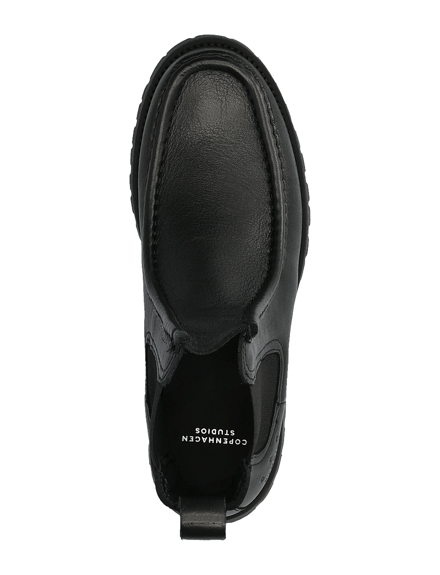 Copenhagen Studios - CPH845 leather black - platta ankelboots - black - 3