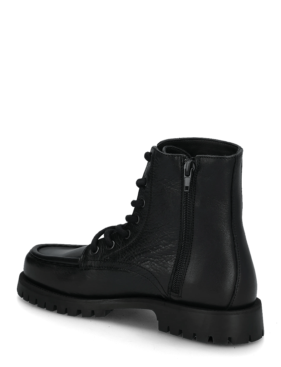 Copenhagen Studios - CPH849 grainy leather - bottes lacées - black - 1