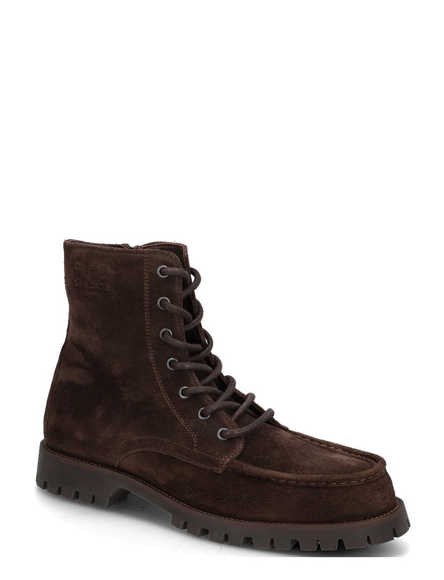 Copenhagen Studios - CPH849 grainy leather - laced boots - chocolate - 0