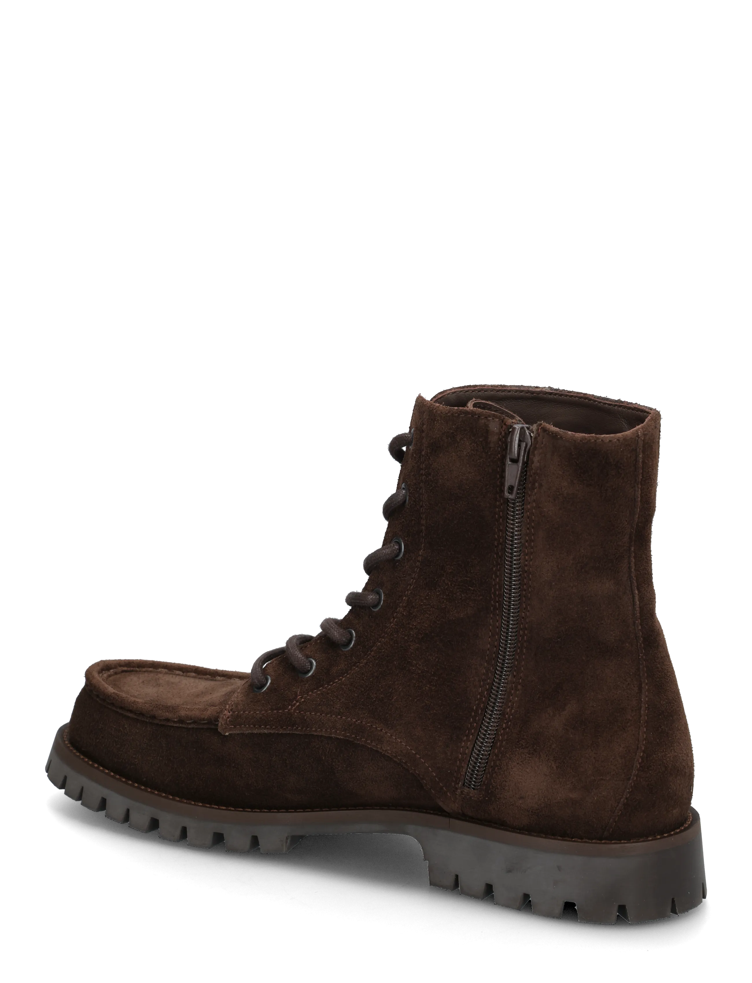 Copenhagen Studios - CPH849 grainy leather - laced boots - chocolate - 1