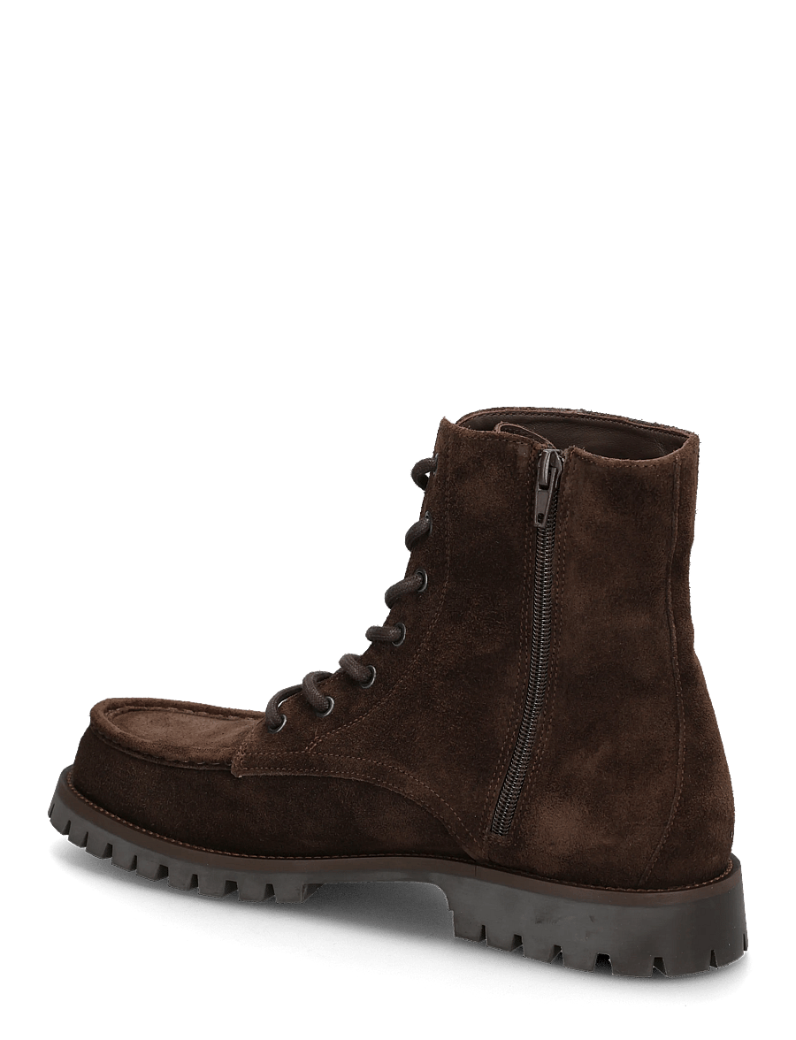 Copenhagen Studios - CPH849 grainy leather - geschnürte stiefel - chocolate - 1