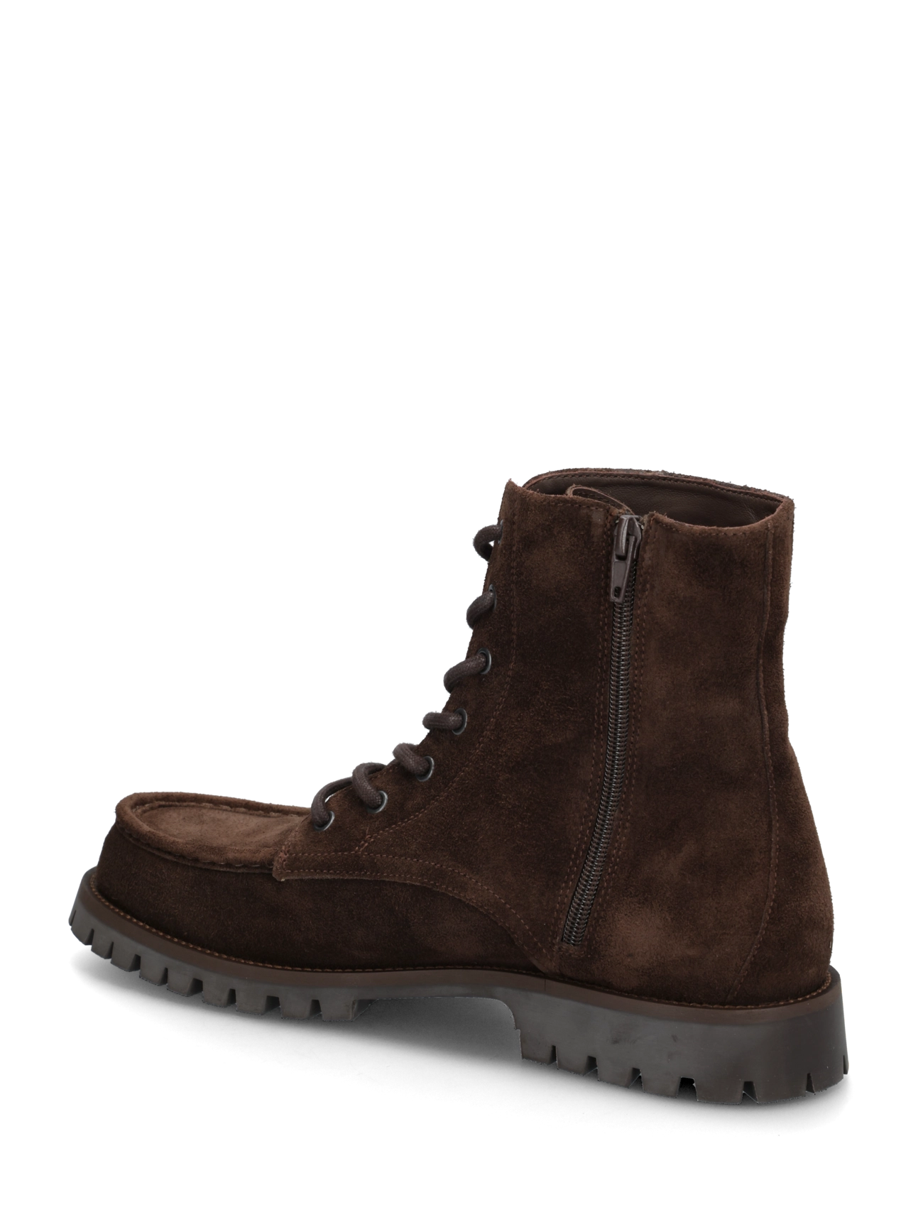 Copenhagen Studios - CPH849 grainy leather - laced boots - chocolate - 1