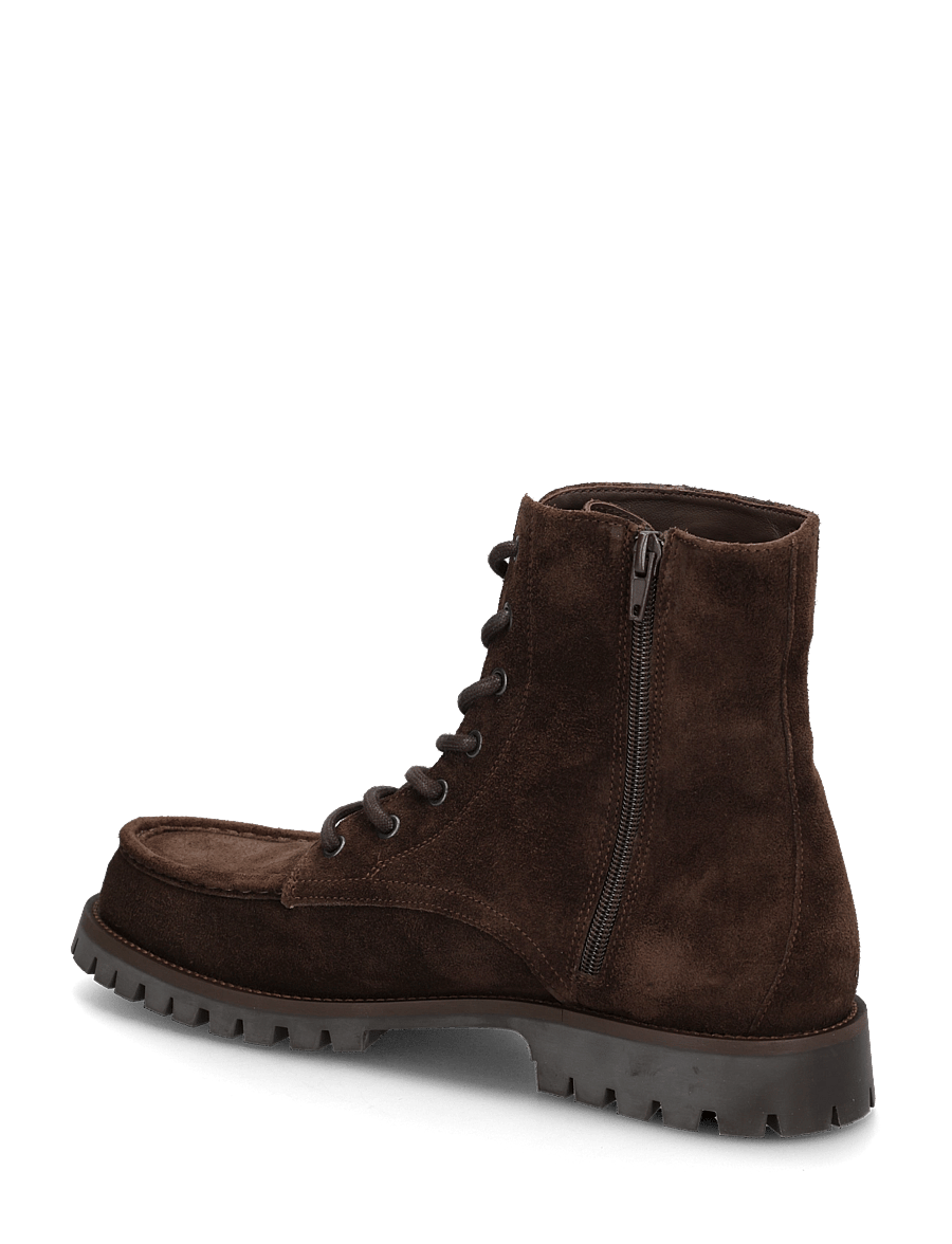 Copenhagen Studios - CPH849 grainy leather - laced boots - chocolate - 1