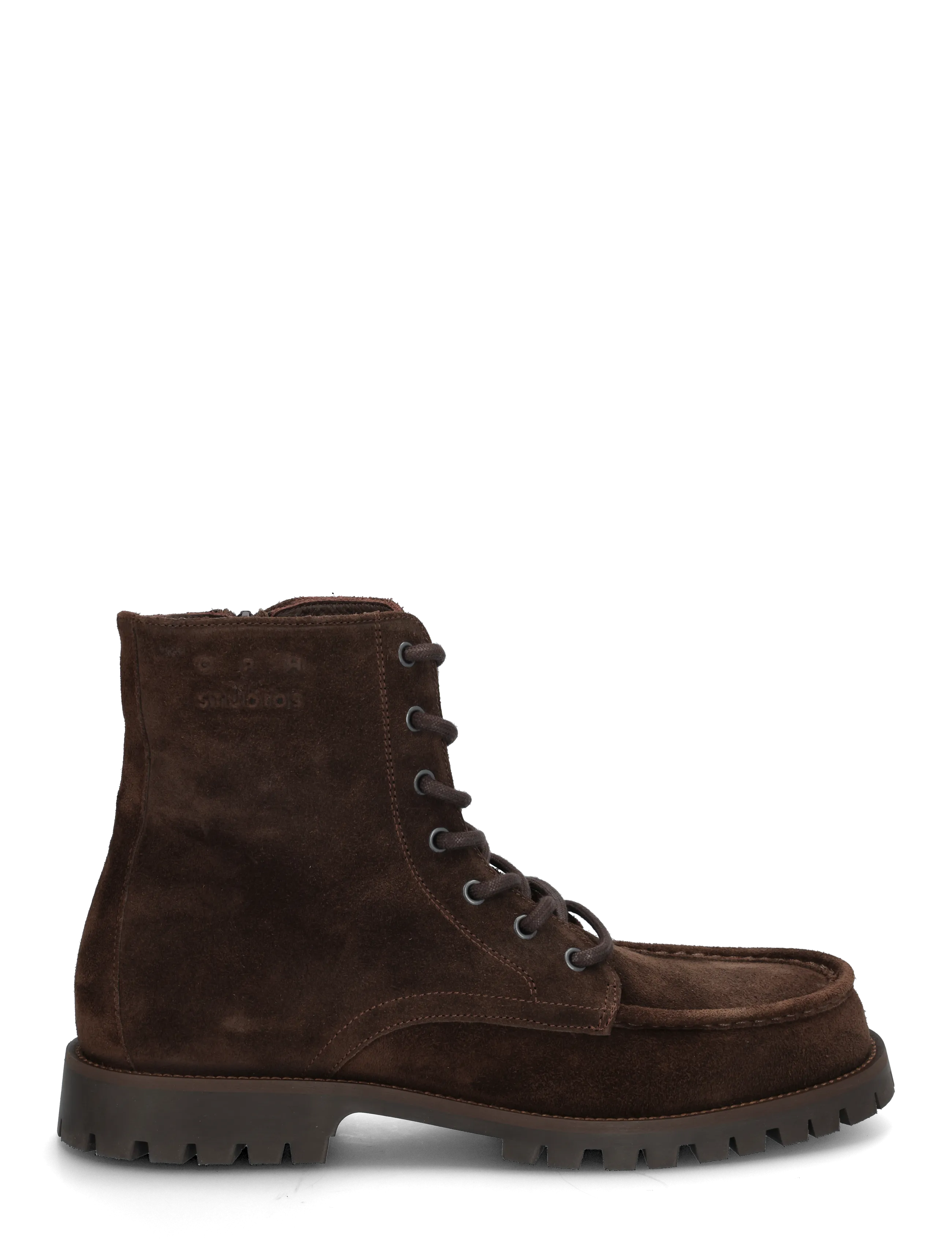 Copenhagen Studios - CPH849 grainy leather - laced boots - chocolate - 2
