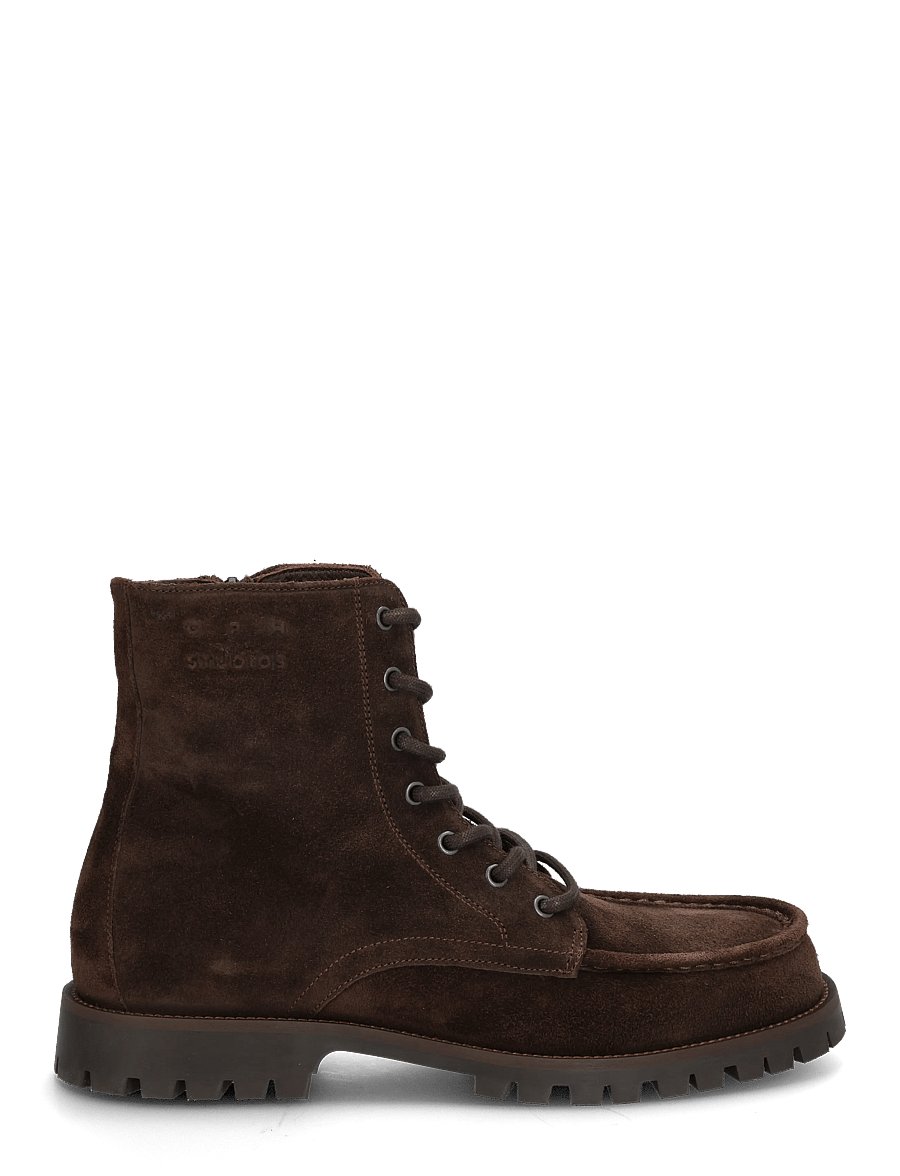 Copenhagen Studios - CPH849 grainy leather - geschnürte stiefel - chocolate - 2