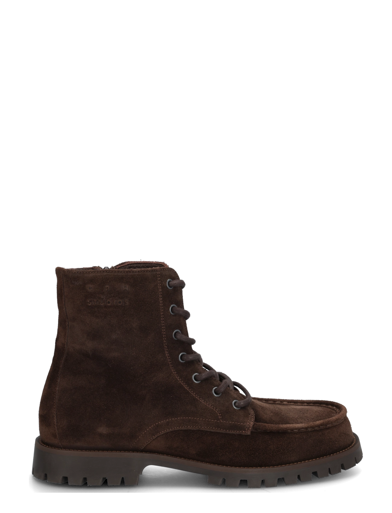 Copenhagen Studios - CPH849 grainy leather - laced boots - chocolate - 2