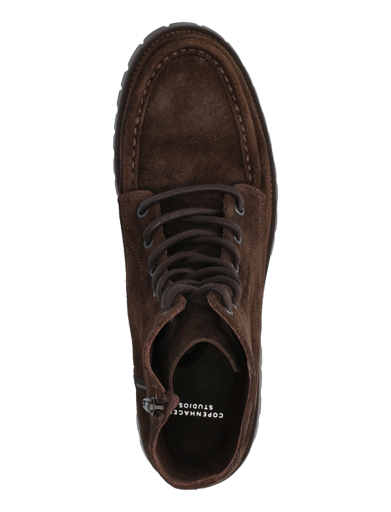 Copenhagen Studios - CPH849 grainy leather - laced boots - chocolate - 3