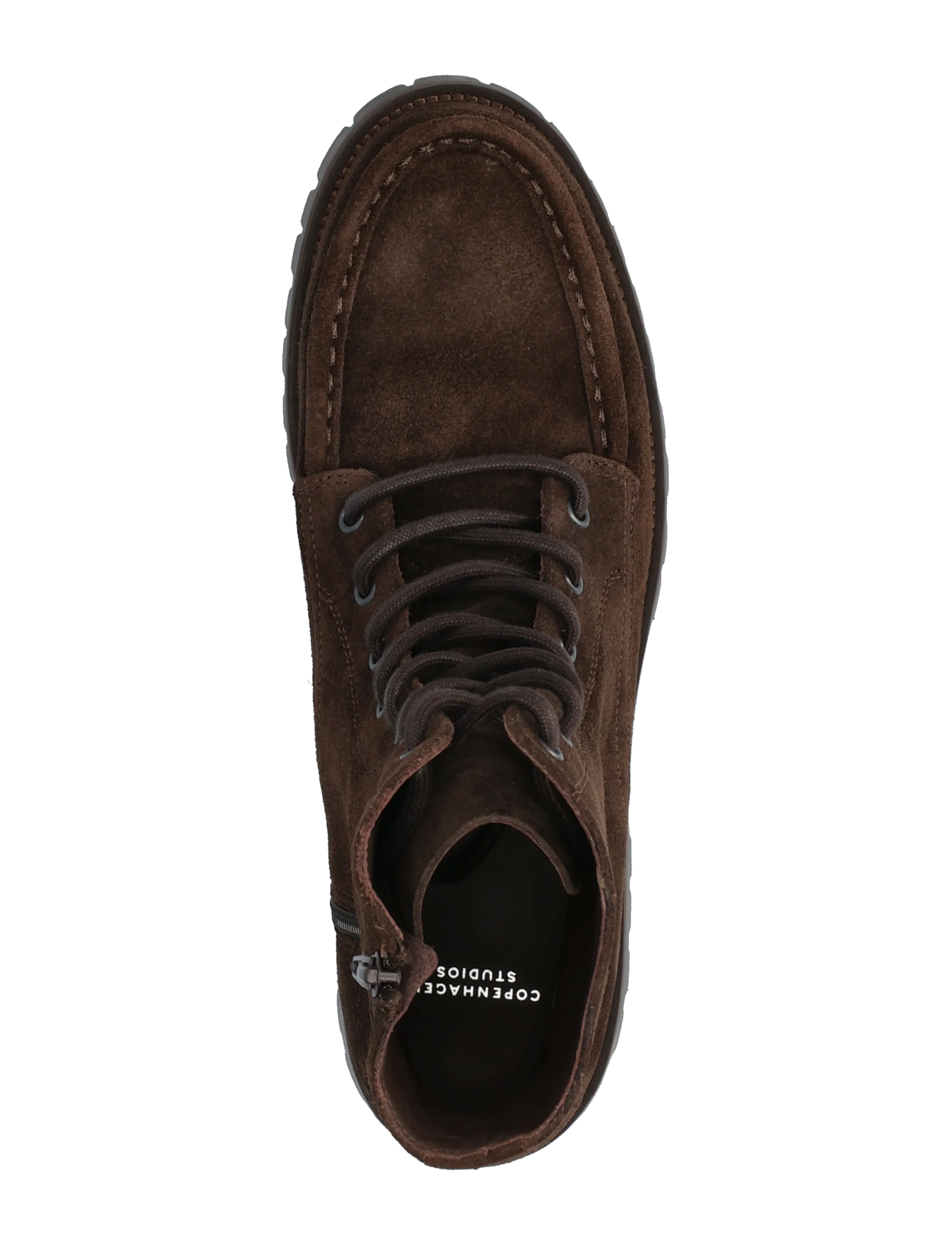 Copenhagen Studios - CPH849 grainy leather - laced boots - chocolate - 3