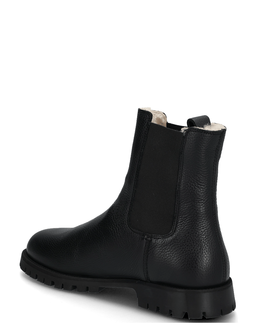 Copenhagen Studios - CPH850M grainy leather teddy black - chelsea boots - black - 1