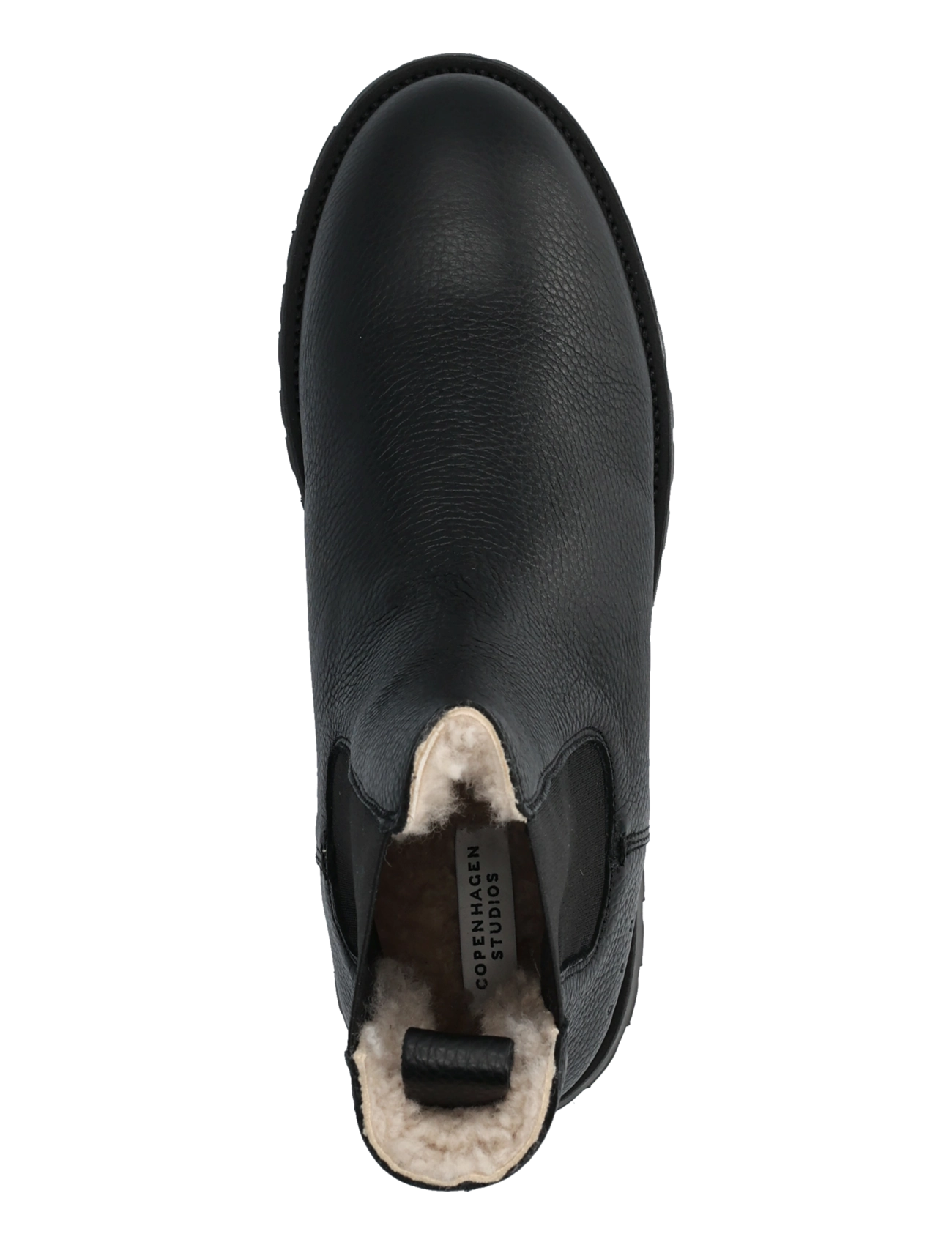 Copenhagen Studios - CPH850M grainy leather teddy black - chelsea boots - black - 3