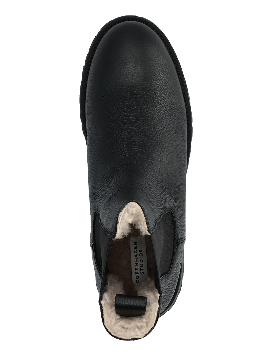 Copenhagen Studios - CPH850M grainy leather teddy black - chelsea boots - black - 3