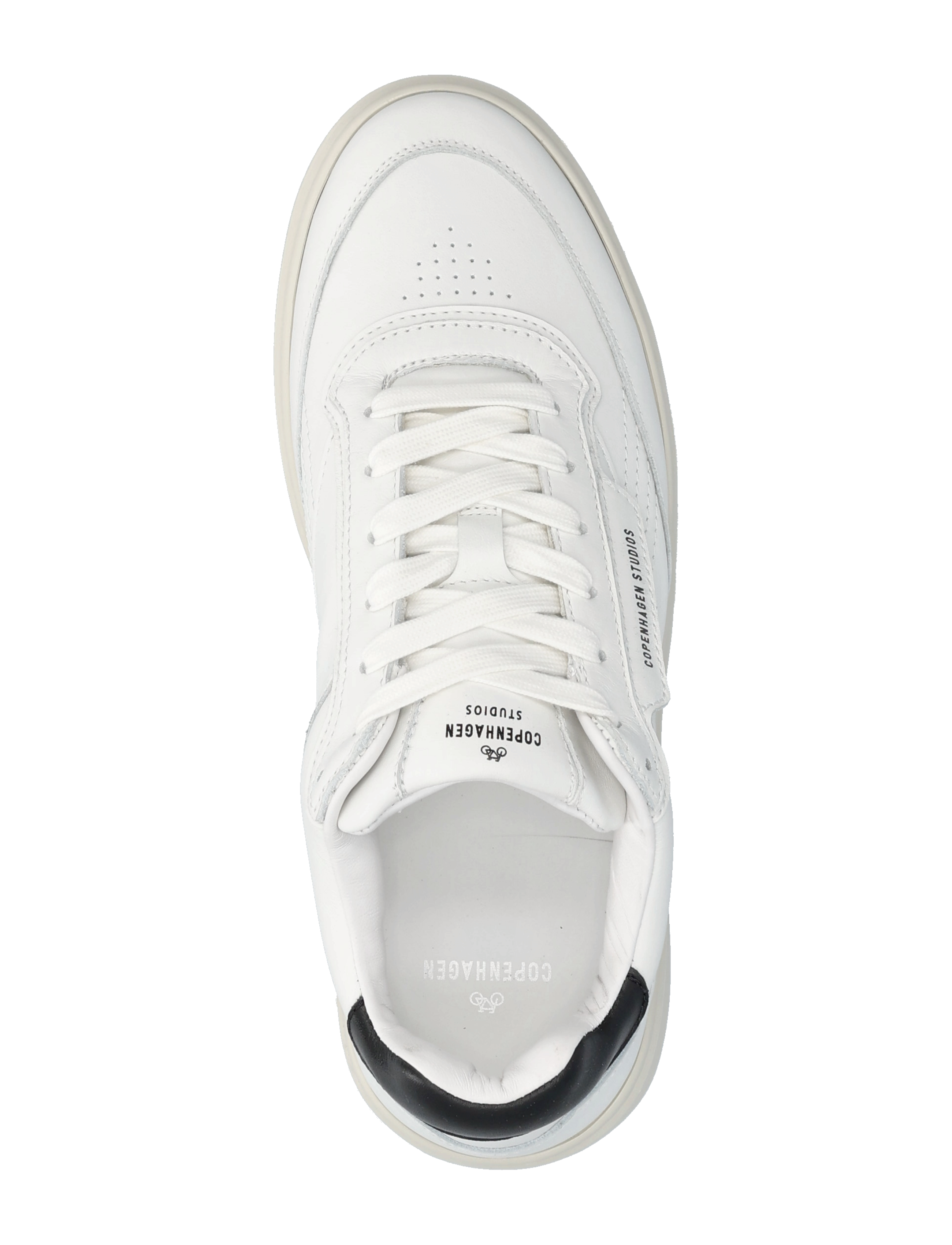 Copenhagen Studios - CPH89M leather mix white - baskets basses - white/black - 3