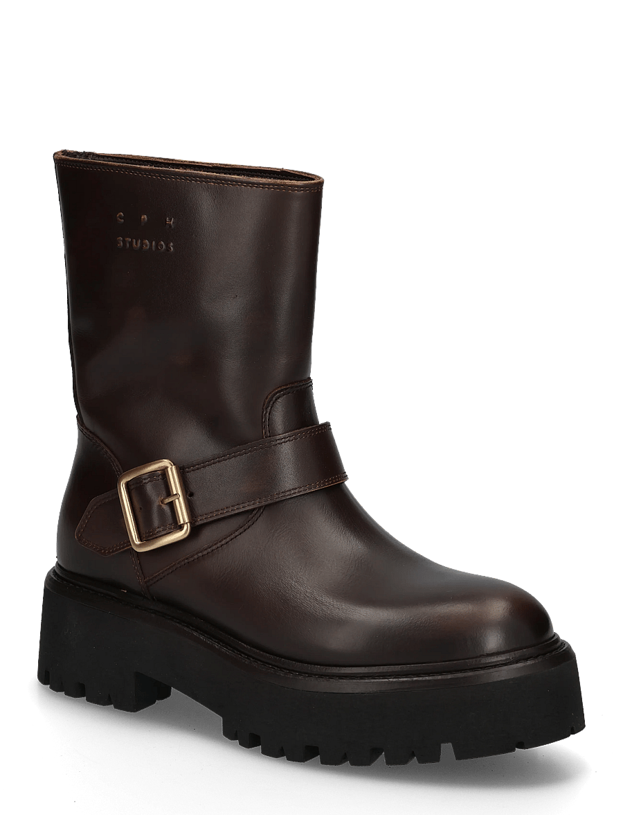 Copenhagen Studios - CPH900 grainy leather teddy dark brown - madalad poolsaapad - brown - 0