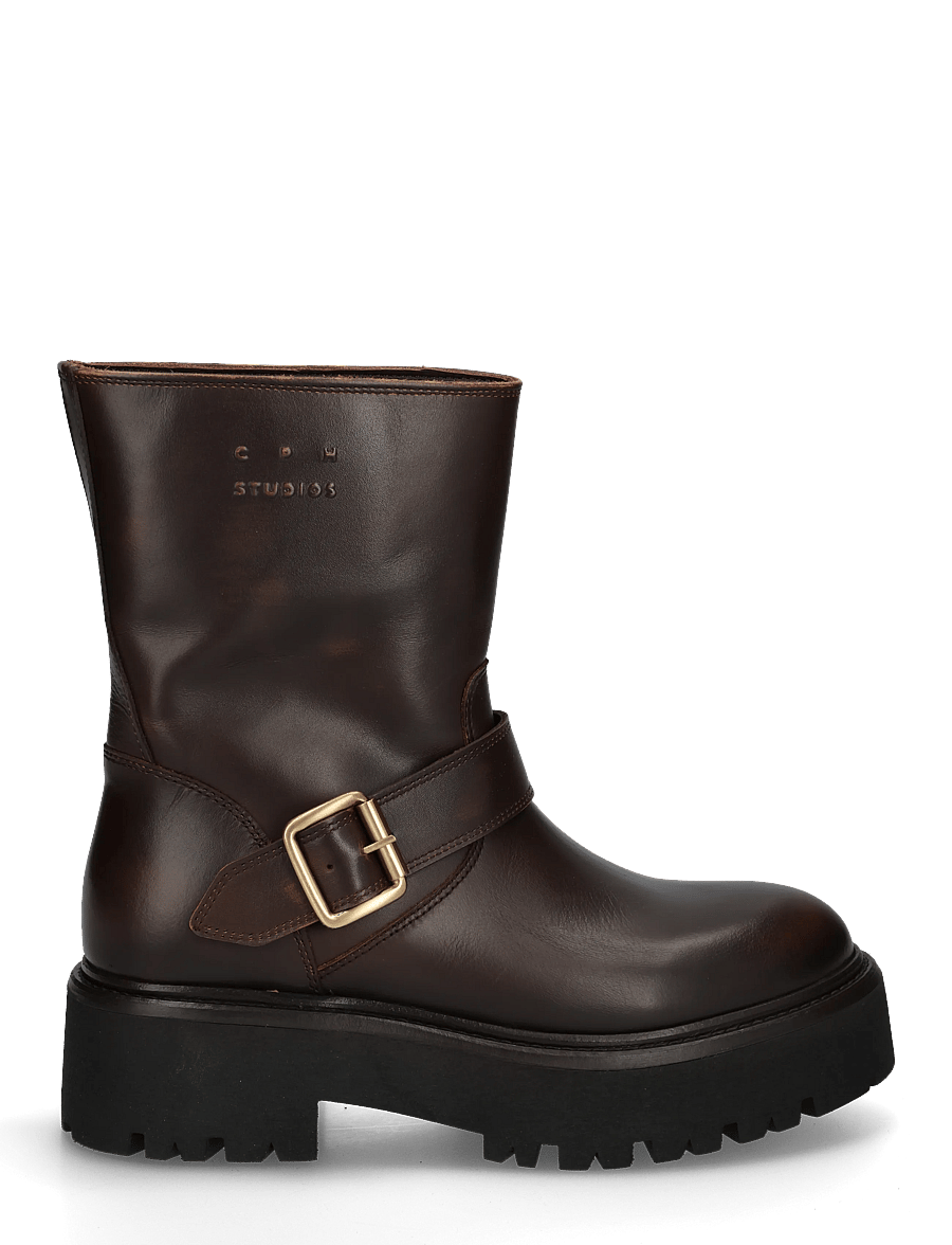 Copenhagen Studios - CPH900 grainy leather teddy dark brown - madalad poolsaapad - brown - 2