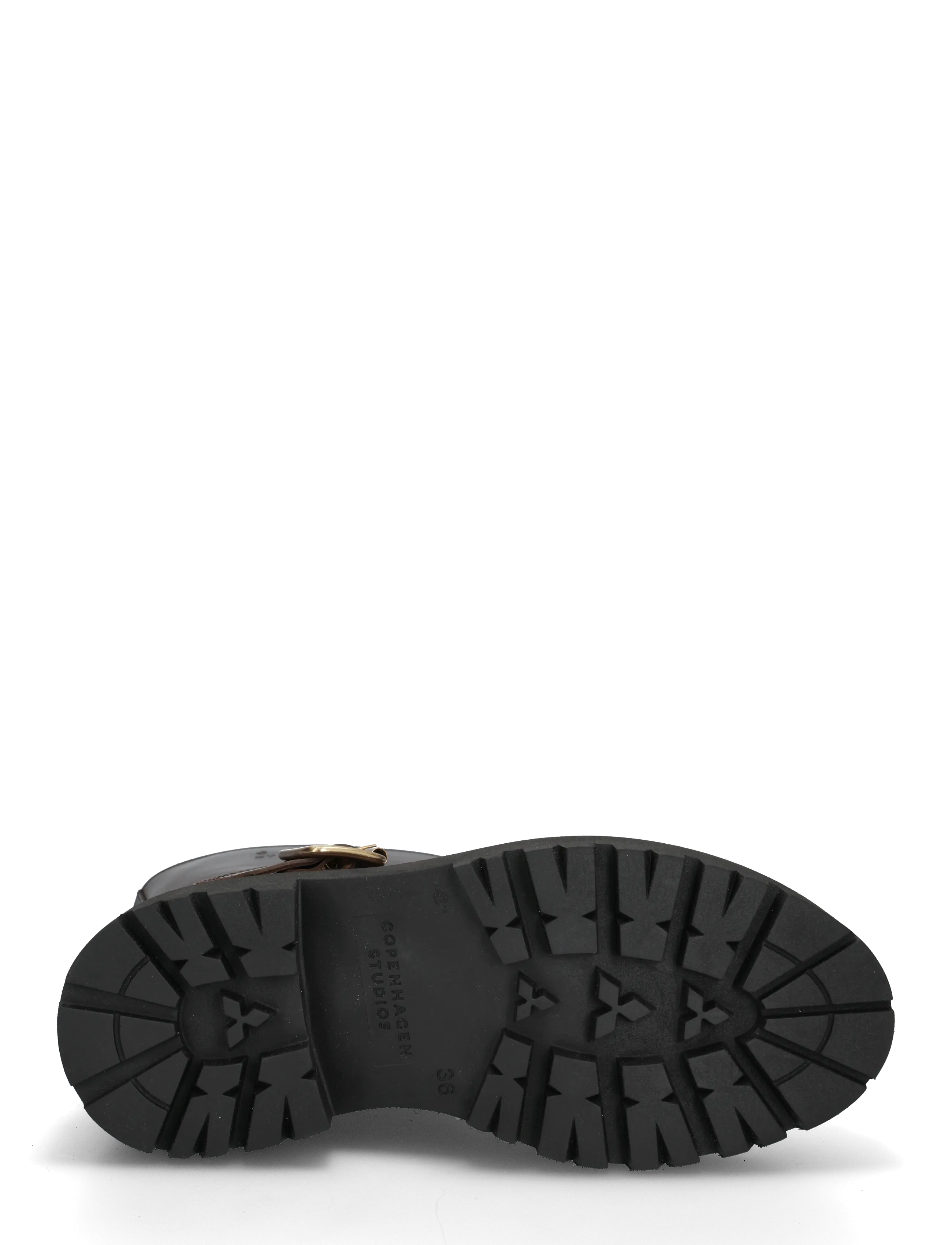 Copenhagen Studios - CPH900 grainy leather teddy dark brown - flat ankle boots - brown - 4