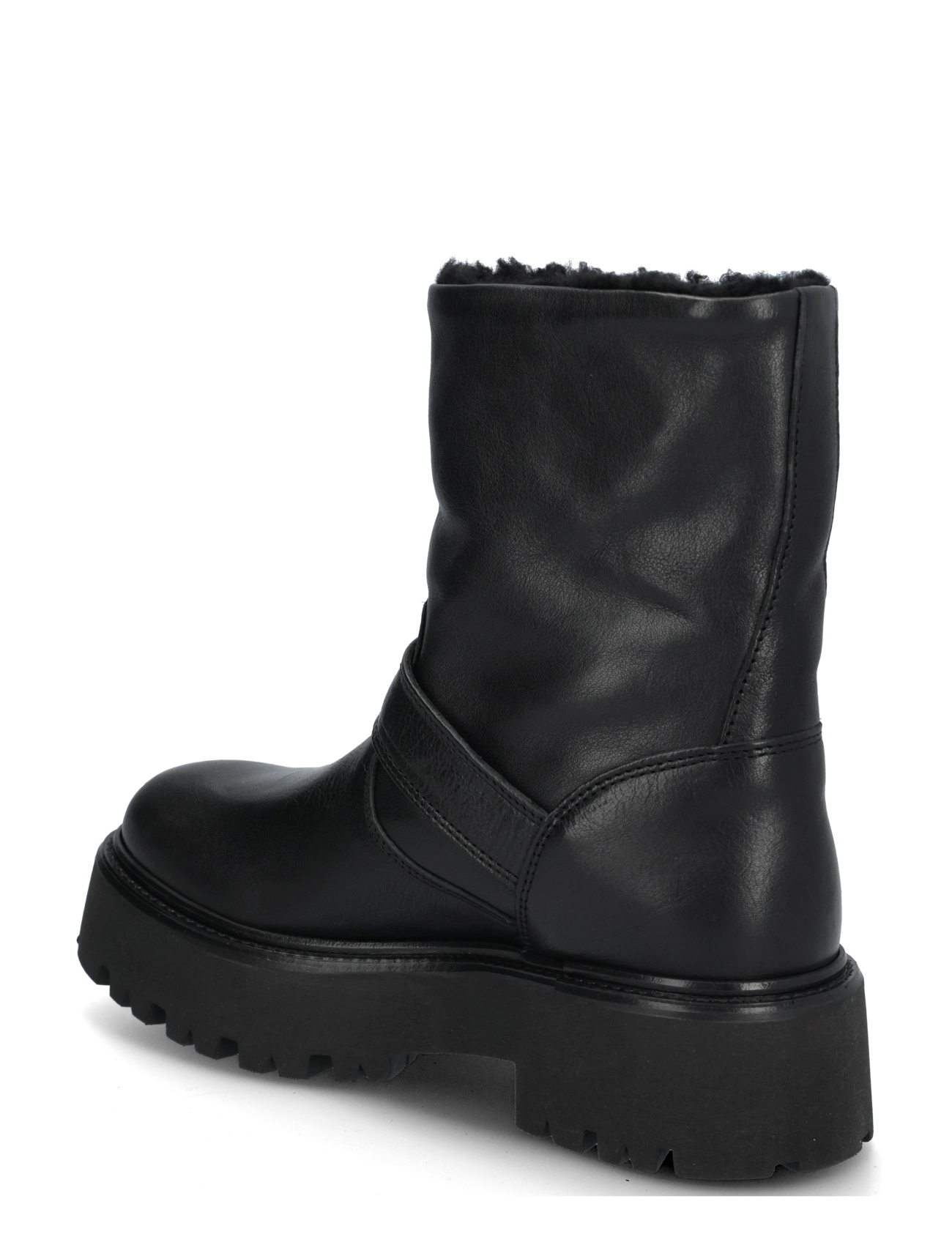 Copenhagen Studios - CPH900 grainy leather teddy black - flache stiefeletten - teddy black - 1