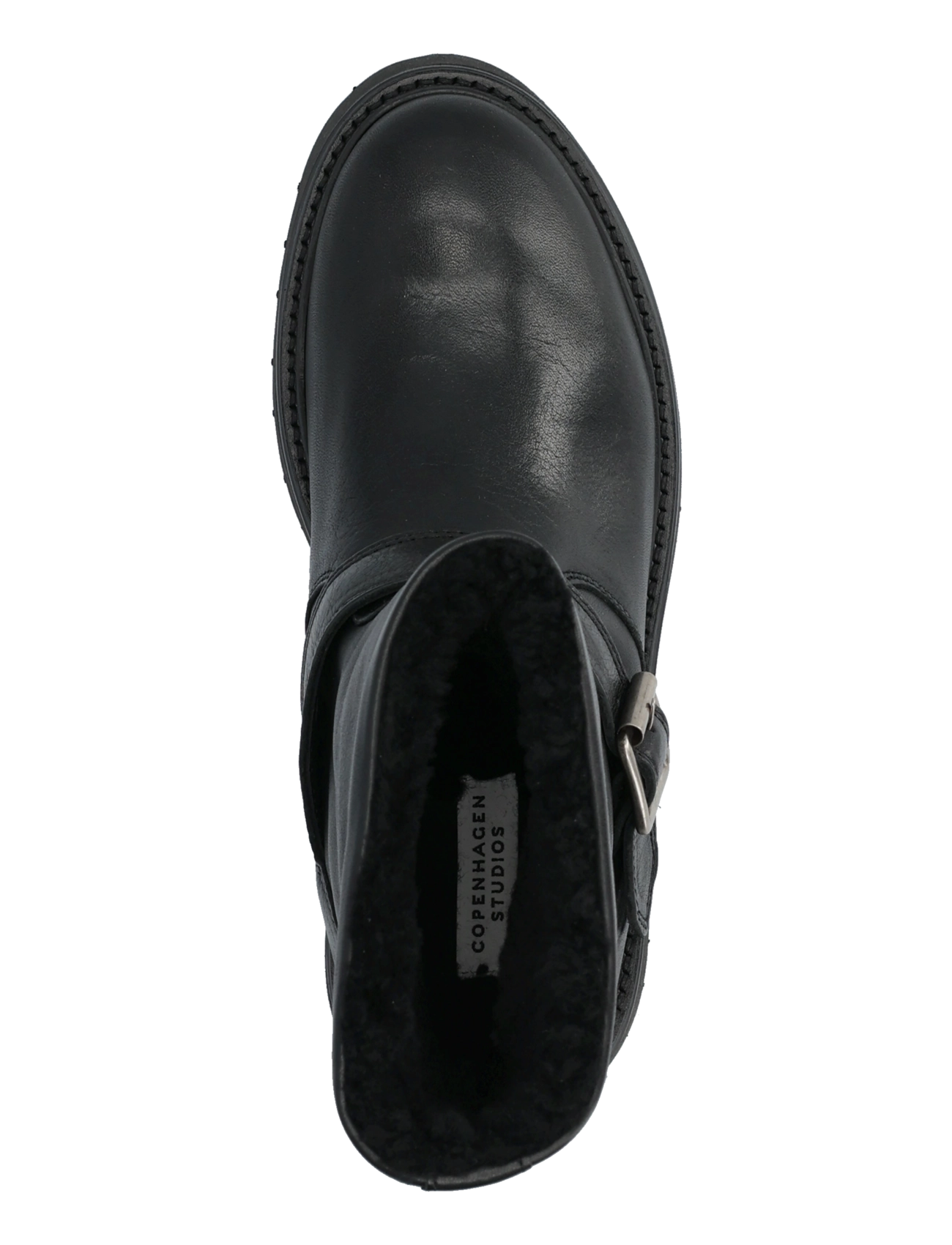 Copenhagen Studios - CPH900 grainy leather teddy black - flache stiefeletten - teddy black - 3