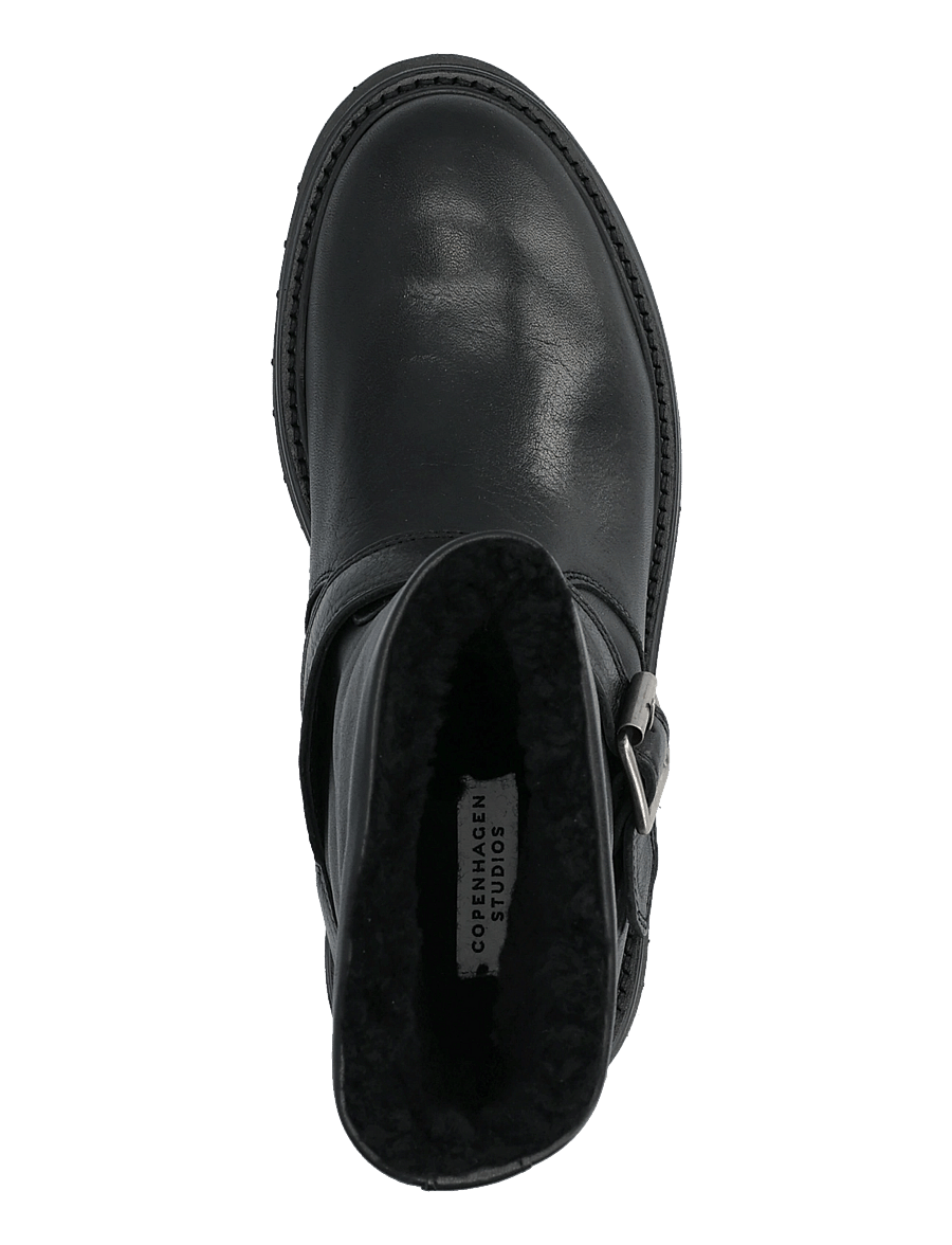 Copenhagen Studios - CPH900 grainy leather teddy black - flache stiefeletten - teddy black - 3