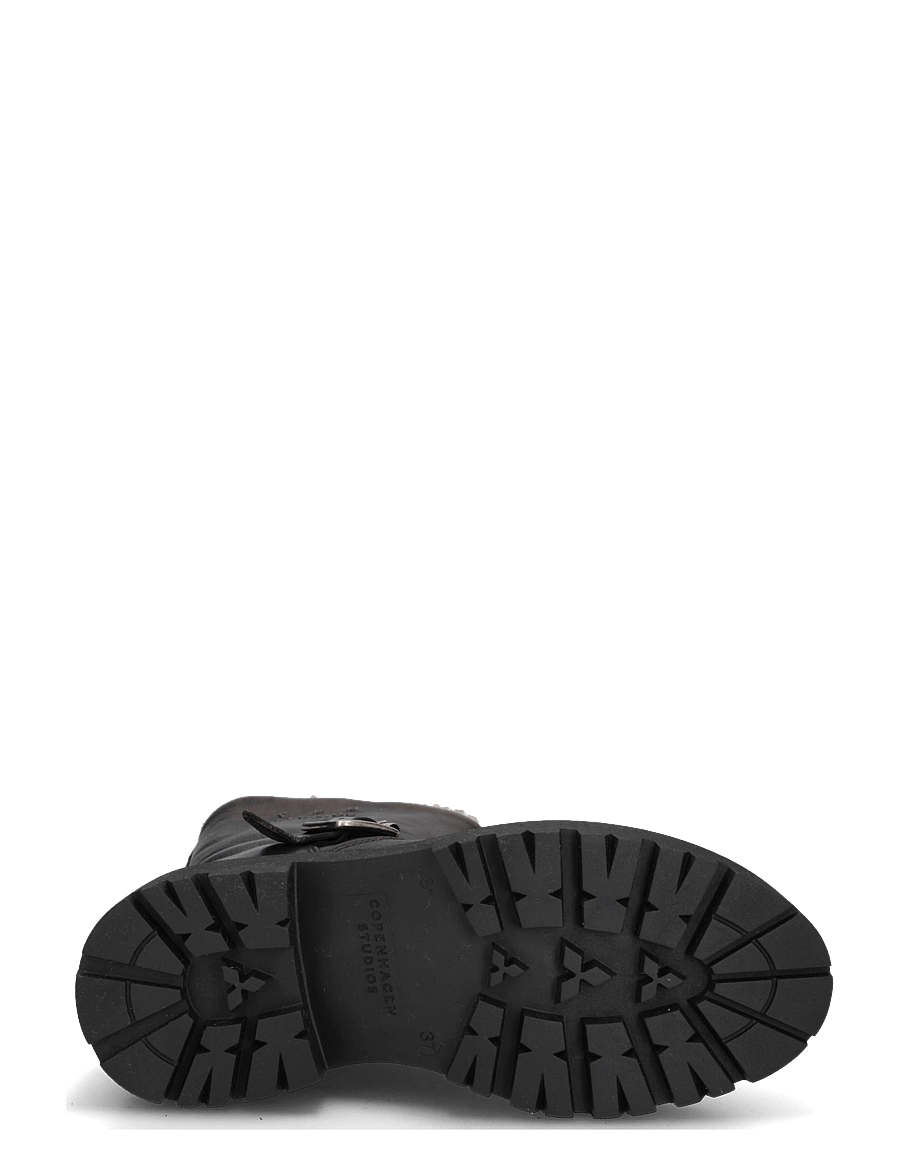 Copenhagen Studios - CPH900 grainy leather teddy dark brown - platta ankelboots - teddy dark brown - 4