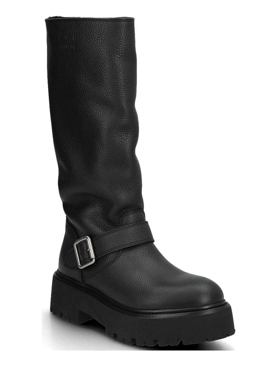 Copenhagen Studios - CPH901 grainy leather black - kniehohe stiefel - black - 0