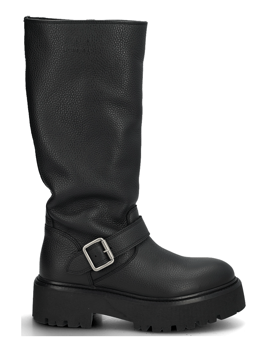 Copenhagen Studios - CPH901 grainy leather black - kniehohe stiefel - black - 2