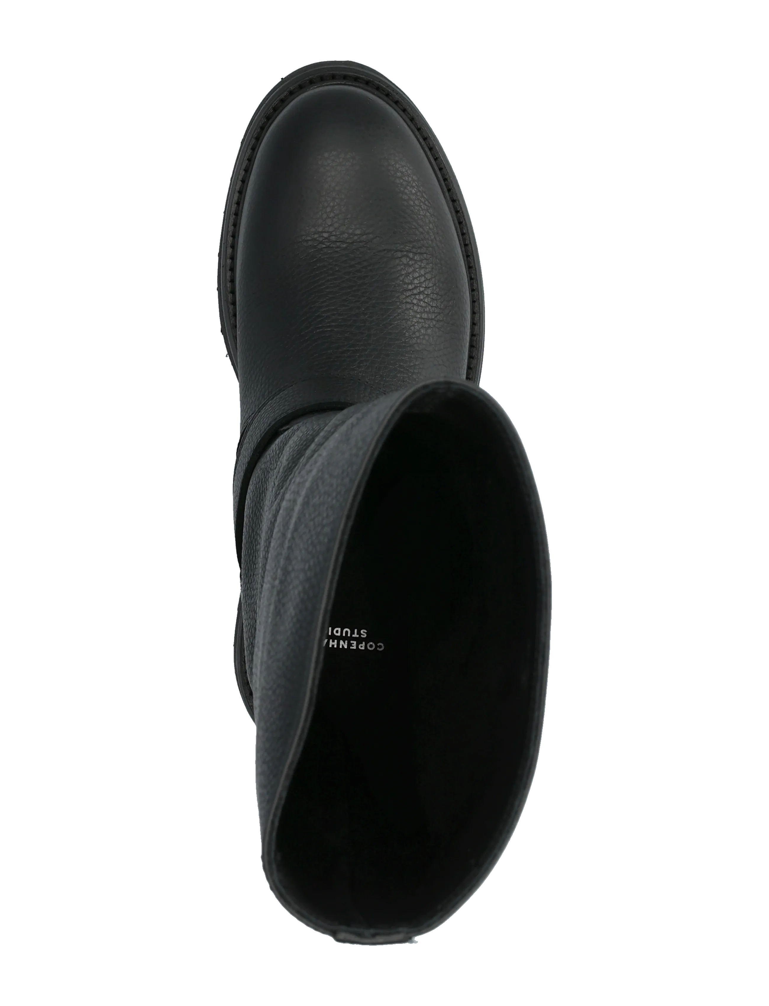 Copenhagen Studios - CPH901 grainy leather black - knähöga stövlar - black - 3