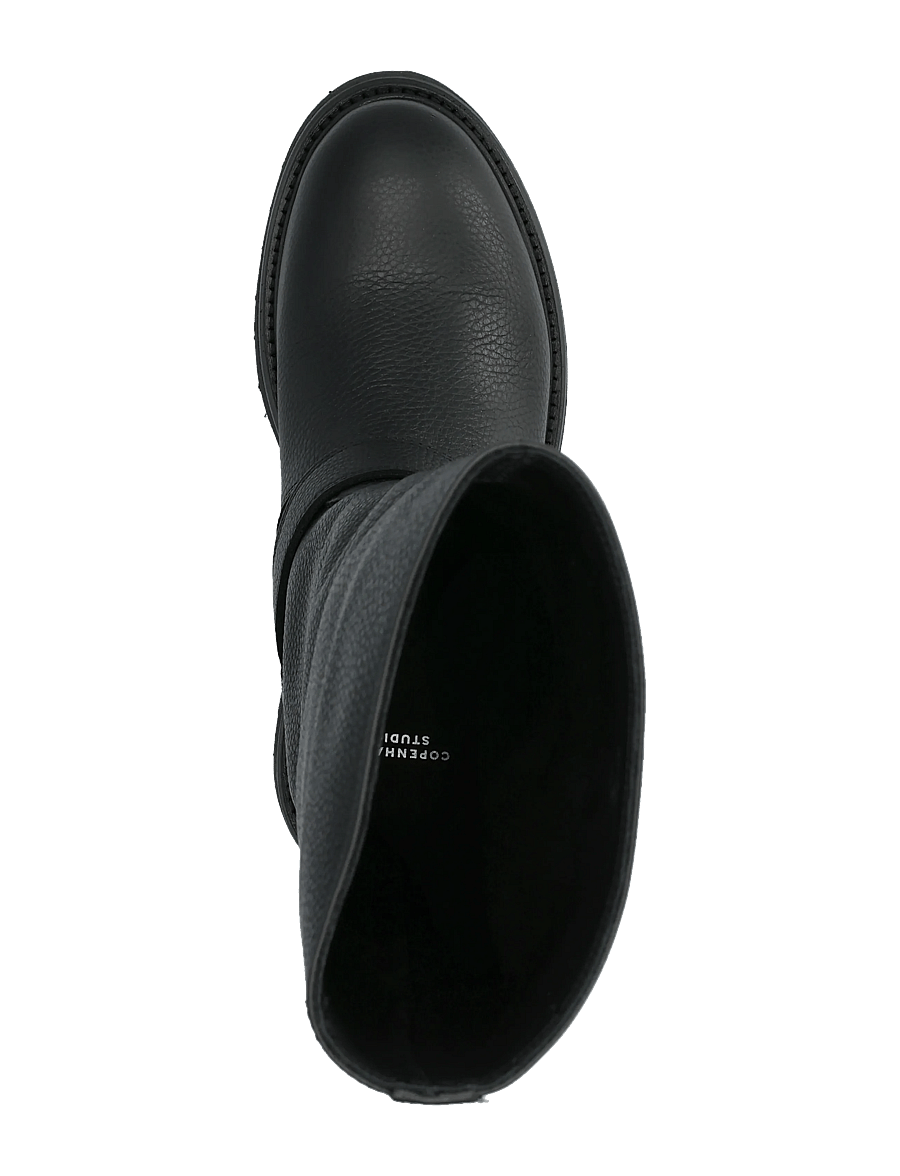 Copenhagen Studios - CPH901 grainy leather black - knähöga stövlar - black - 3