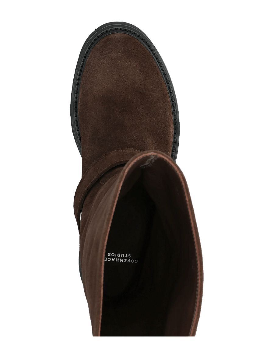 Copenhagen Studios - CPH901 grainy leather black - langskaftede støvler - chocolate - 3