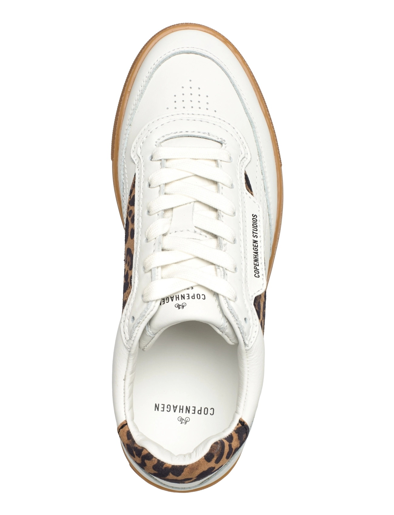 Copenhagen Studios - CPH90 leather mix white/cream - rippijuhlat - white/leo - 3