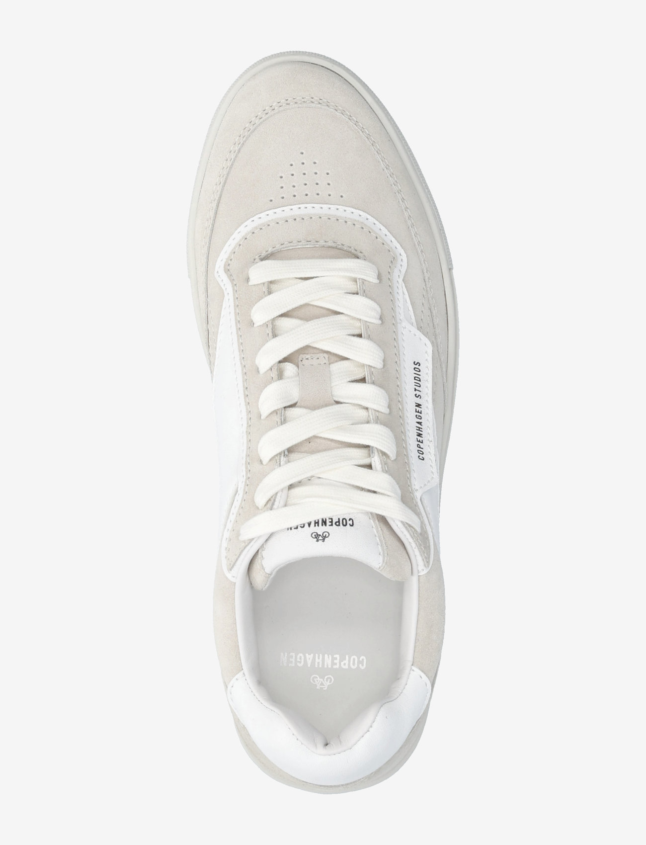 Copenhagen Studios - CPH90M leather mix white/cream - madala säärega tossud - light grey/white - 3